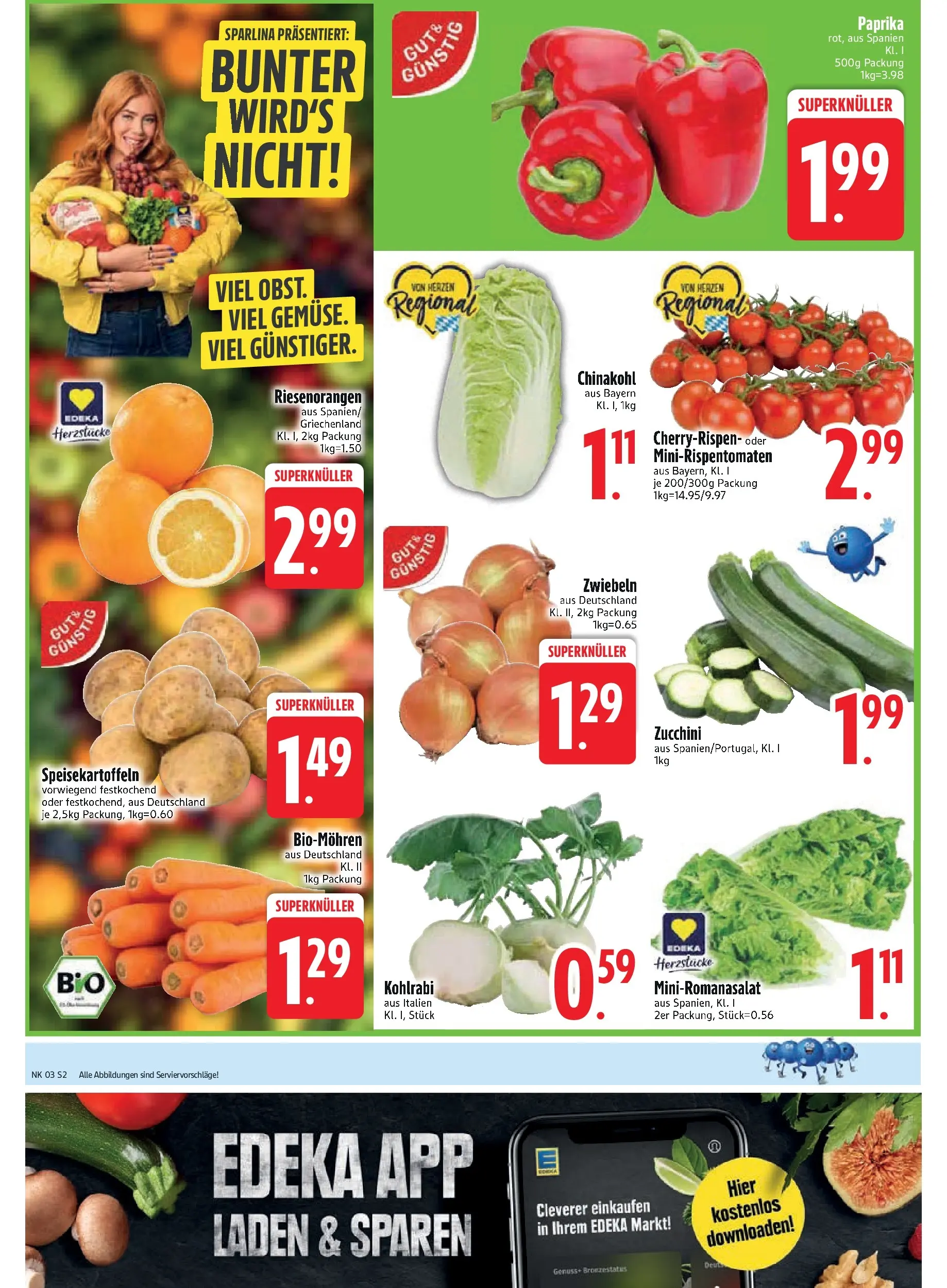 Edeka prospekt Inning/Ammersee	 (ab 11.01.2026) » Angebote Online | Seite: 4 | Produkte: Zwiebeln, Paprika, Chinakohl, Zucchini