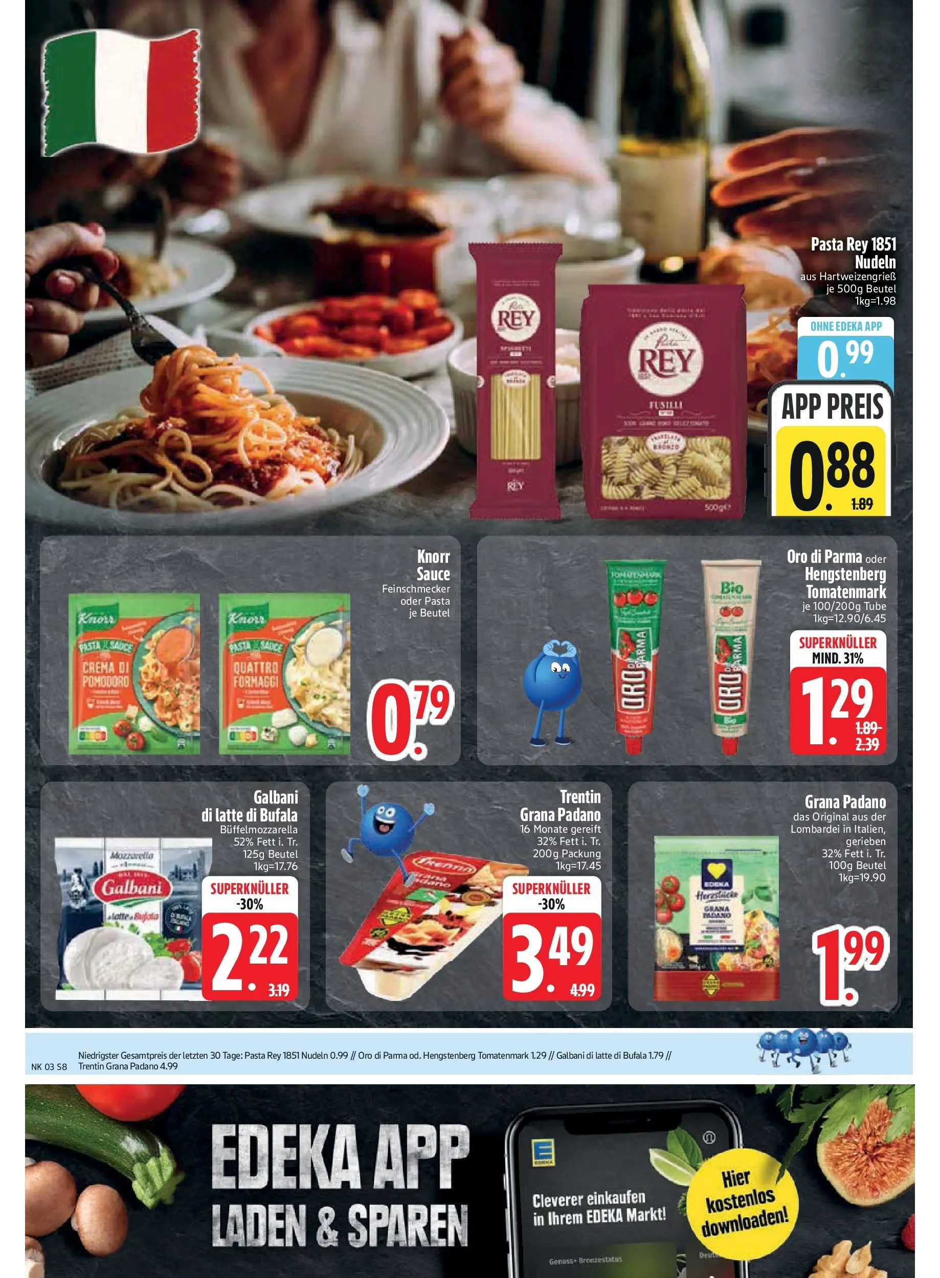 Edeka prospekt Inning/Ammersee	 (ab 11.01.2026) » Angebote Online | Seite: 10 | Produkte: Mozzarella, Knorr, Oro di parma, Nudeln