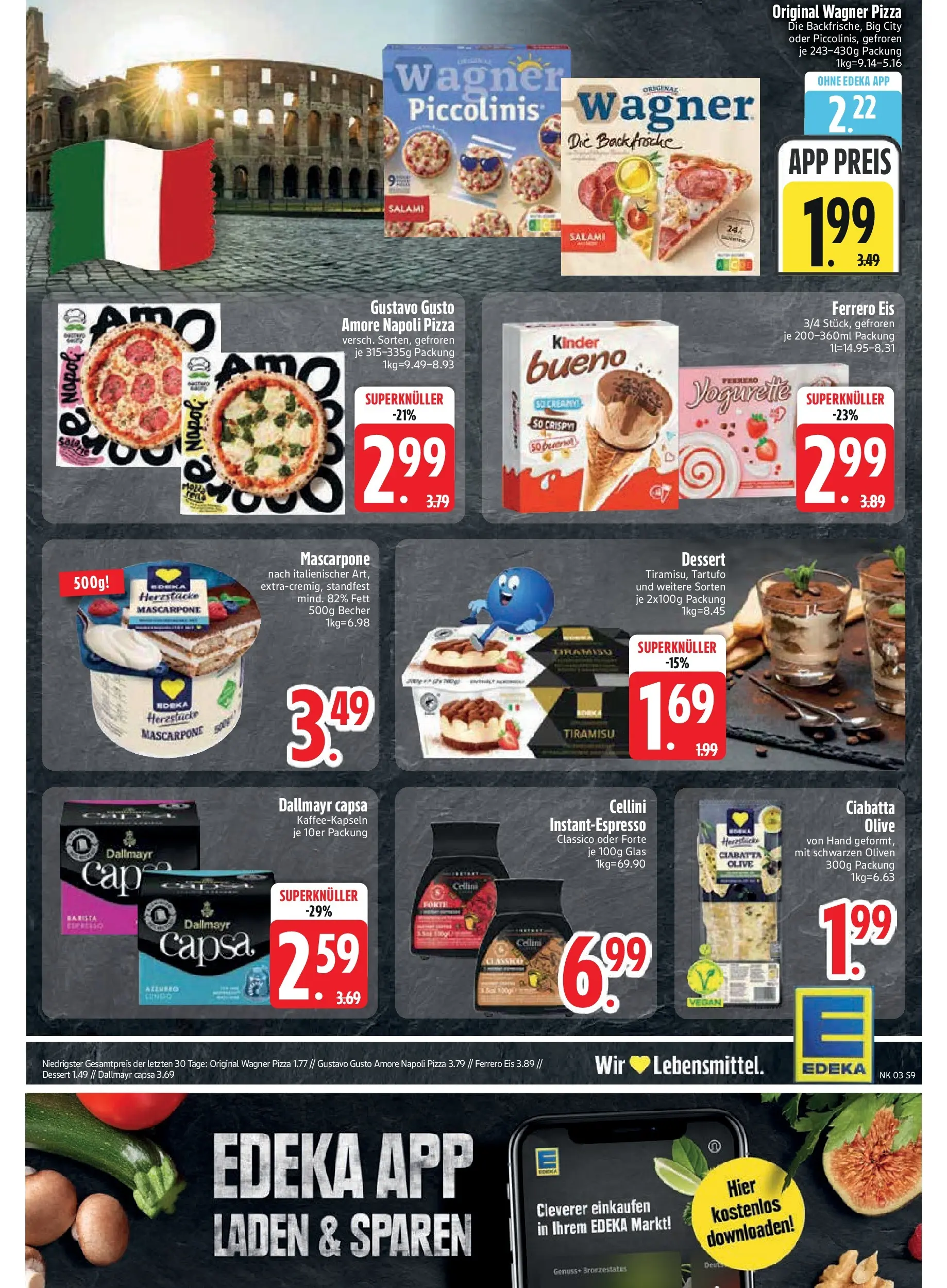 Edeka prospekt Inning/Ammersee	 (ab 11.01.2026) » Angebote Online | Seite: 11 | Produkte: Wagner pizza, Dallmayr, Dallmayr capsa, Eis