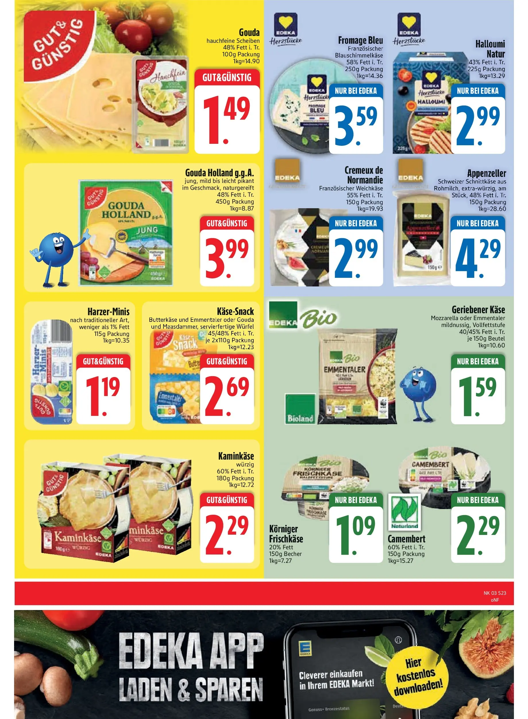 Edeka prospekt Inning/Ammersee	 (ab 11.01.2026) » Angebote Online | Seite: 25 | Produkte: Käse, Mozzarella, Gouda, Frischkase