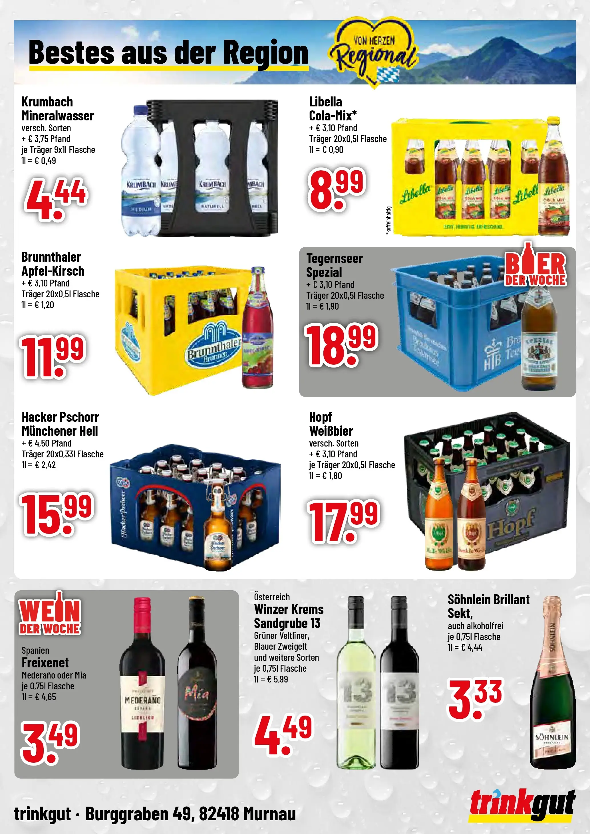 Trinkgut - trinkgut: Wochenangebote (ab 11.01.2026) » Angebote online | Seite: 4 | Produkte: Hocker, Freixenet, Mineralwasser, Wein