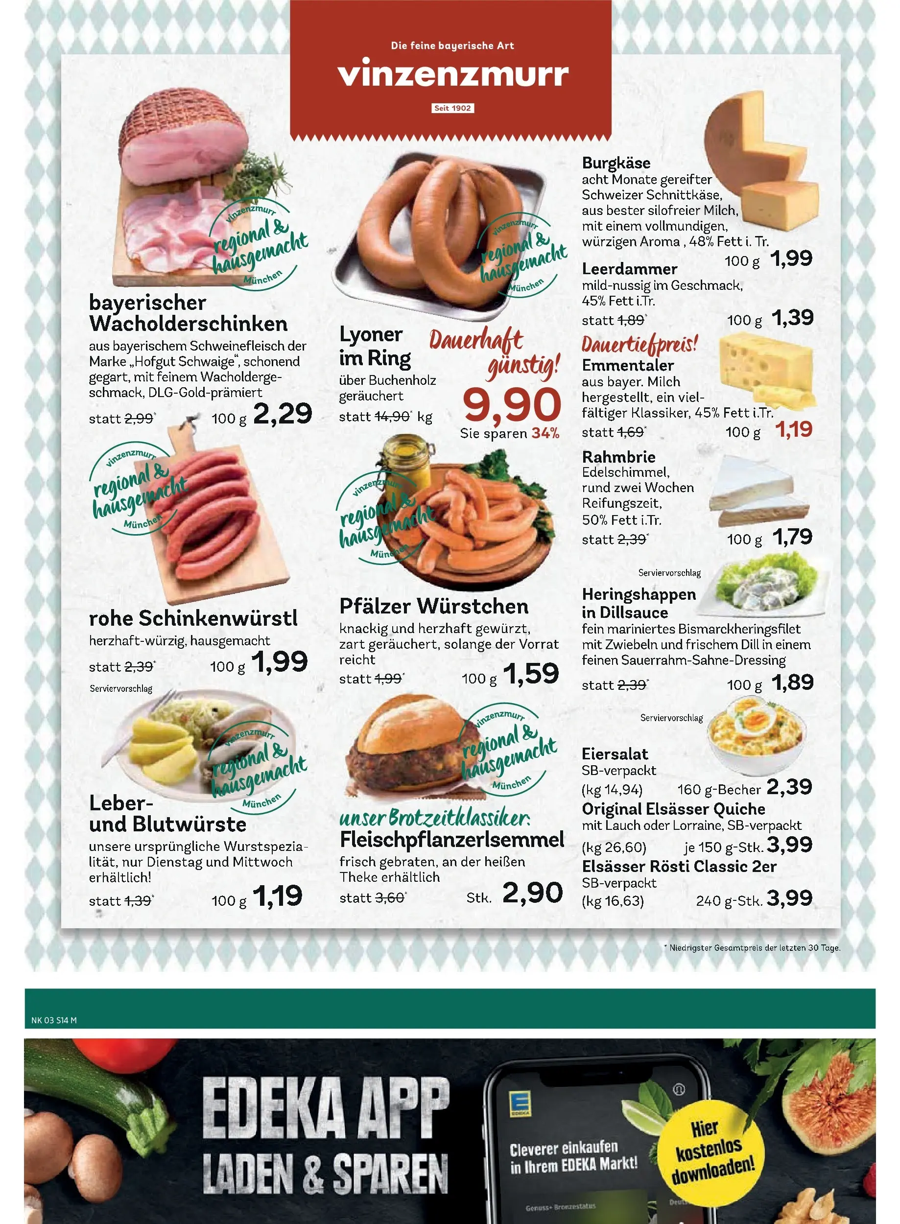 Edeka prospekt Ottobrunn	 (ab 11.01.2026) » Angebote Online | Seite: 16 | Produkte: Milch, Theke, Leerdammer, Dill