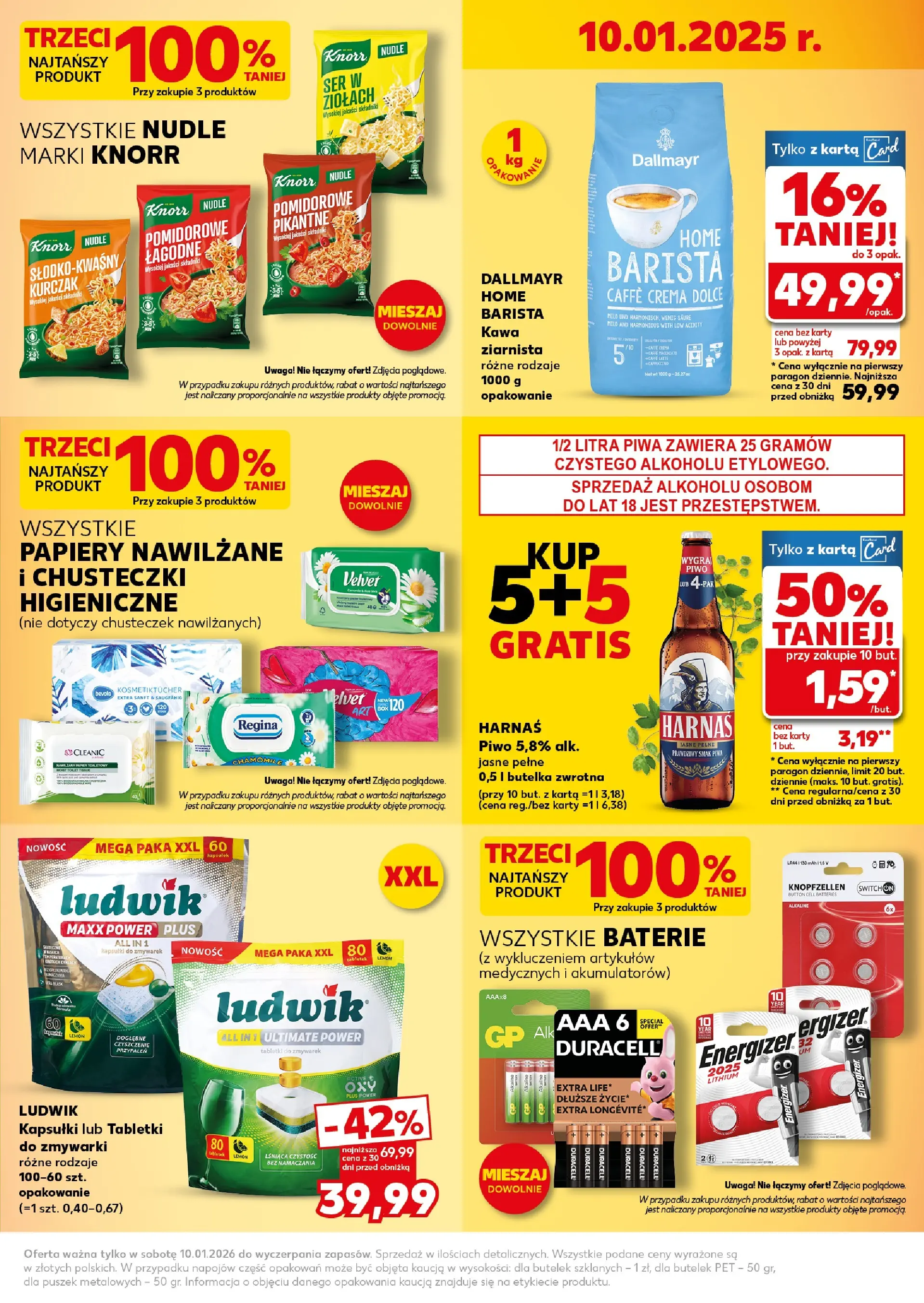 Kaufland gazetka - Super Sobota od 10.01.2026 - od jutra PDF | Strona: 3 | Produkty: Kurczak, Ser, Kawa, Piwo