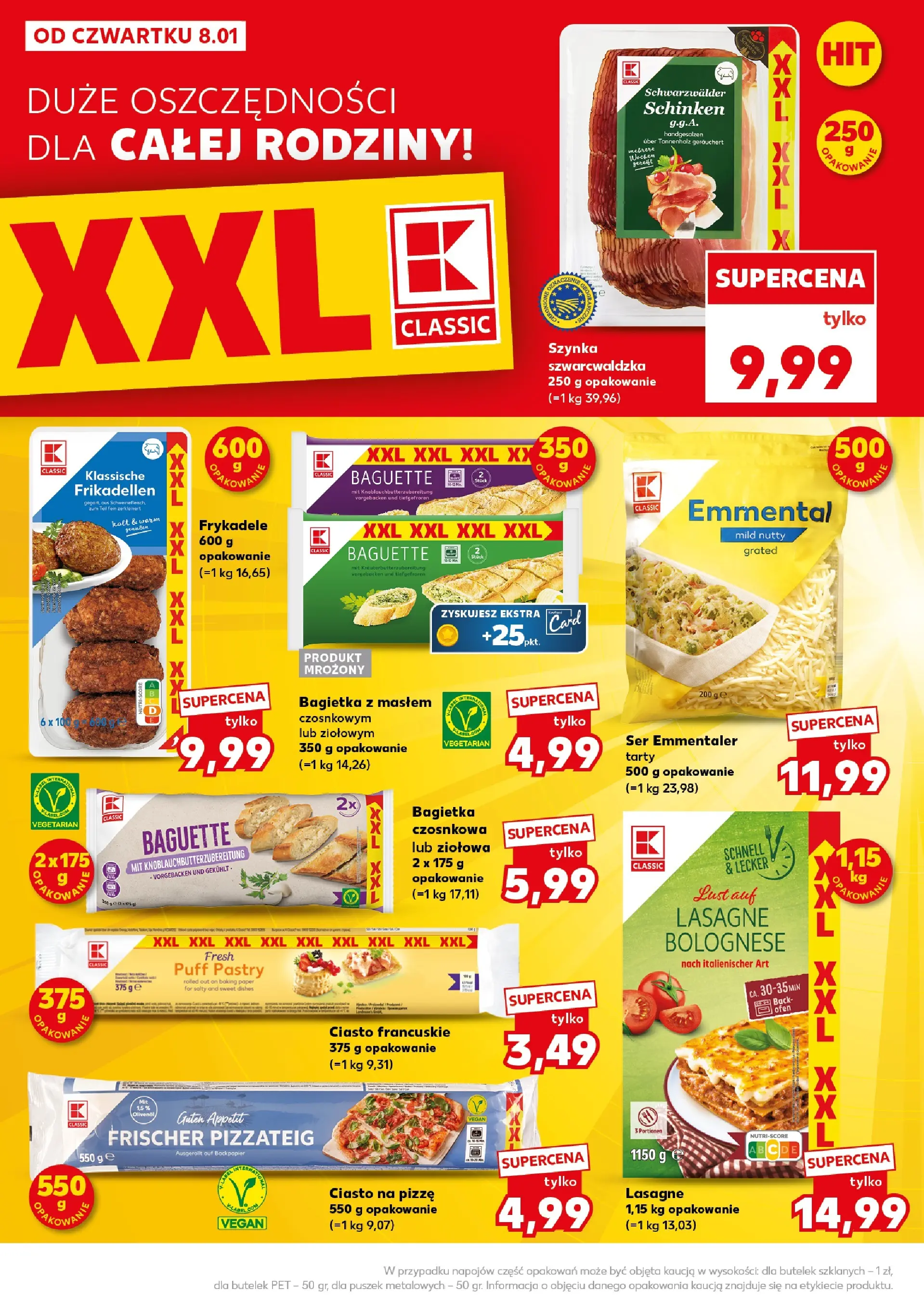 Kaufland gazetka - Super Sobota od 10.01.2026 - od jutra PDF | Strona: 8 | Produkty: Lasagne, Ciasto na pizze, Ser, Lasagne bolognese