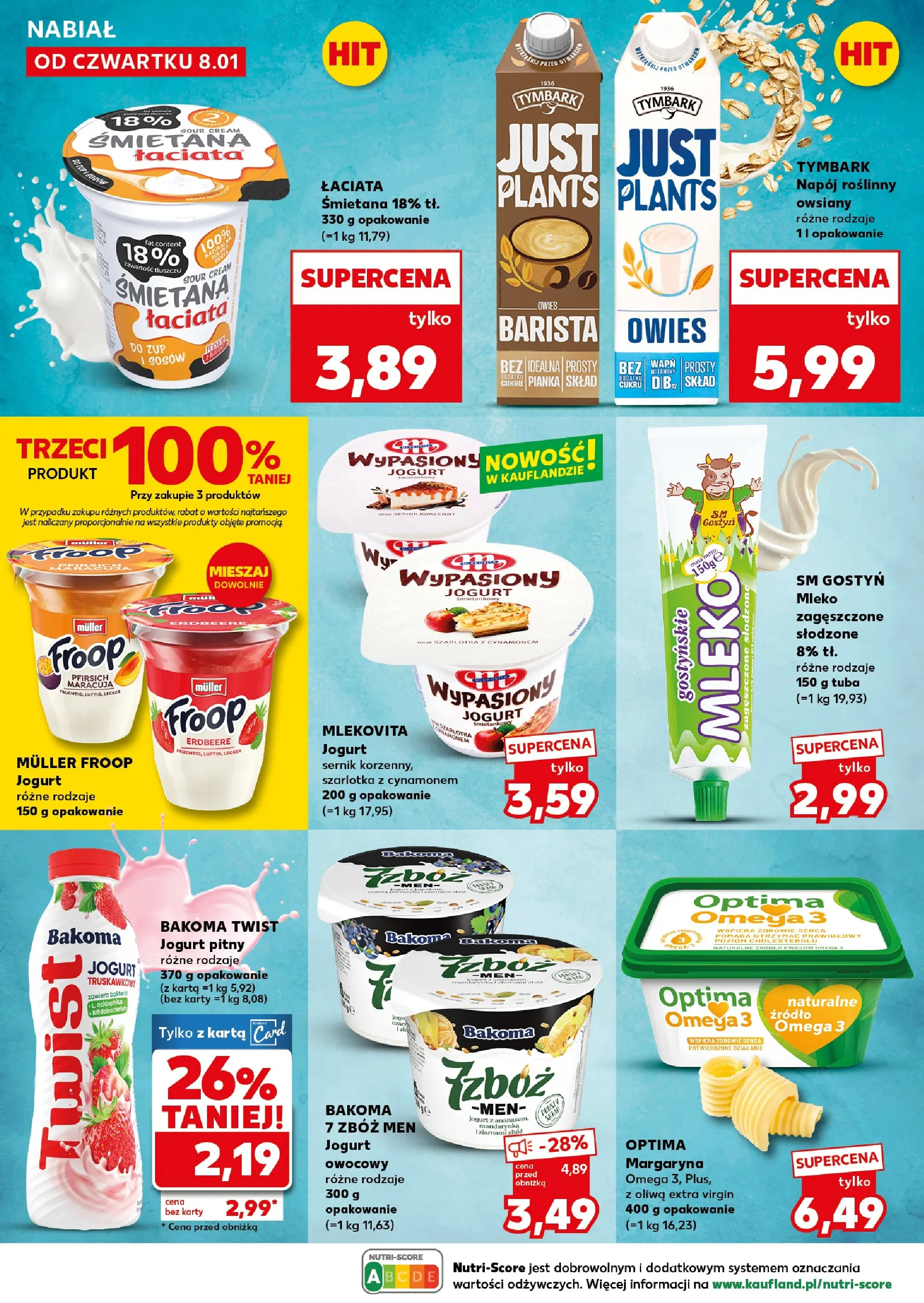Kaufland gazetka - Super Sobota od 10.01.2026 - od jutra PDF | Strona: 22 | Produkty: Karta, Oliwa extra virgin, Mleko, Jogurt