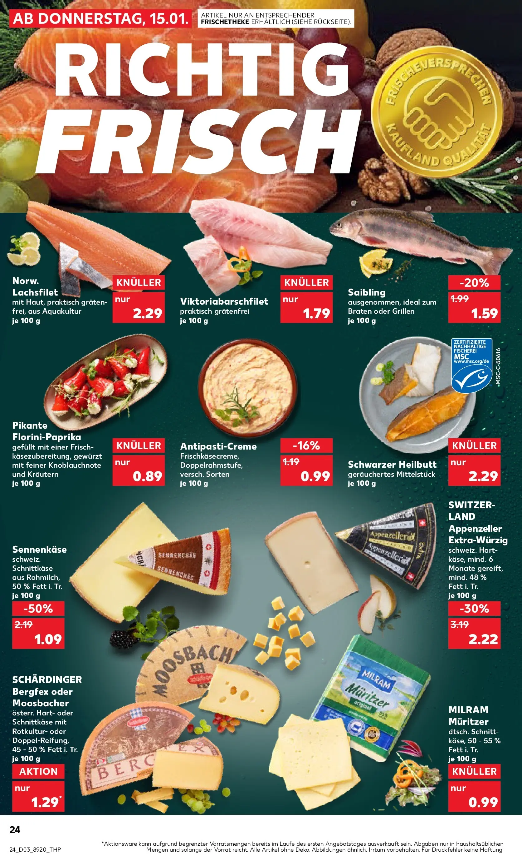 Prospekt Kaufland ab 15.01.2026 » Angebote Online zum Blättern | Seite: 24 | Produkte: Milram