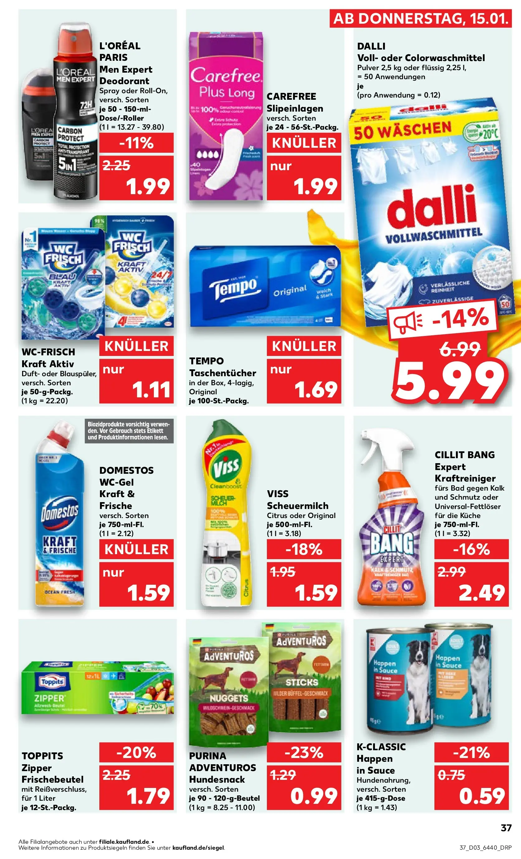 Prospekt Kaufland ab 15.01.2026 » Angebote Online zum Blättern | Seite: 37 | Produkte: Bad, Küche, Duft, Deodorant
