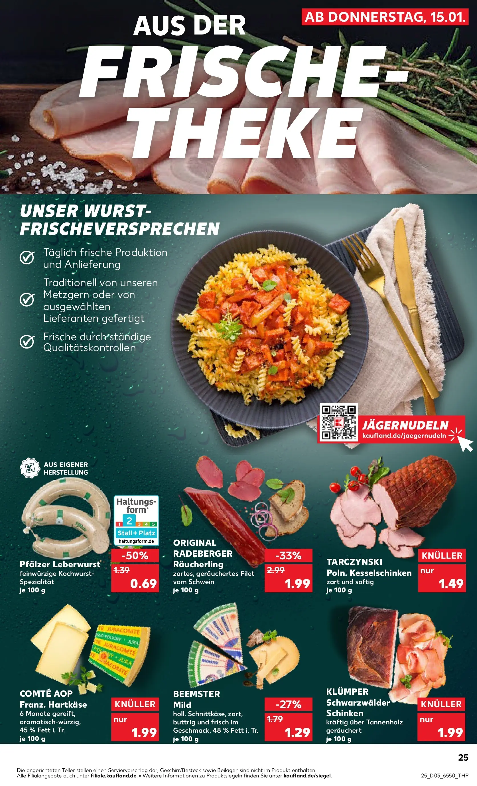 Prospekt Kaufland ab 15.01.2026 » Angebote Online zum Blättern | Seite: 25 | Produkte: Theke, Wurst, Schinken