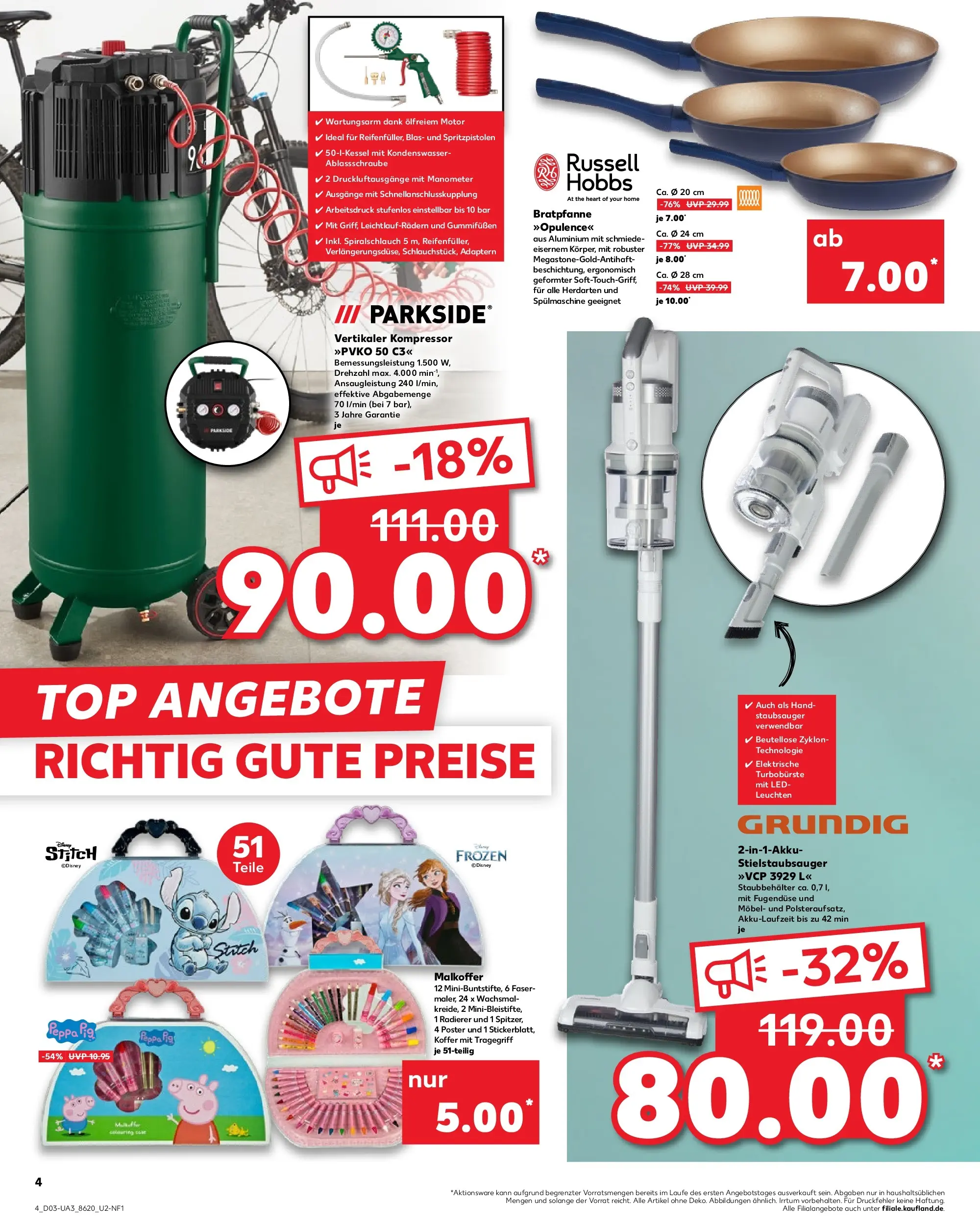 Prospekt Kaufland ab 15.01.2026 » Angebote Online zum Blättern | Seite: 4 | Produkte: Top, Staubsauger, Manometer, Koffer