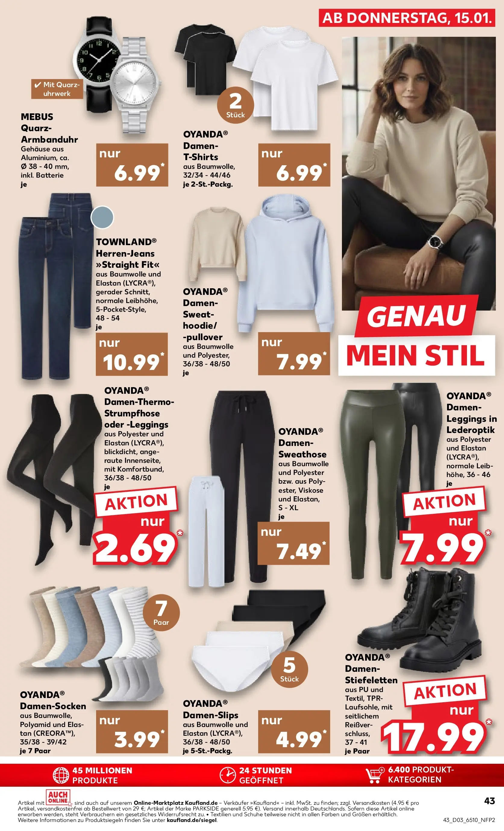 Prospekt Kaufland ab 15.01.2026 » Angebote Online zum Blättern | Seite: 51 | Produkte: Hoodie, Batterie, Pullover, Leggings