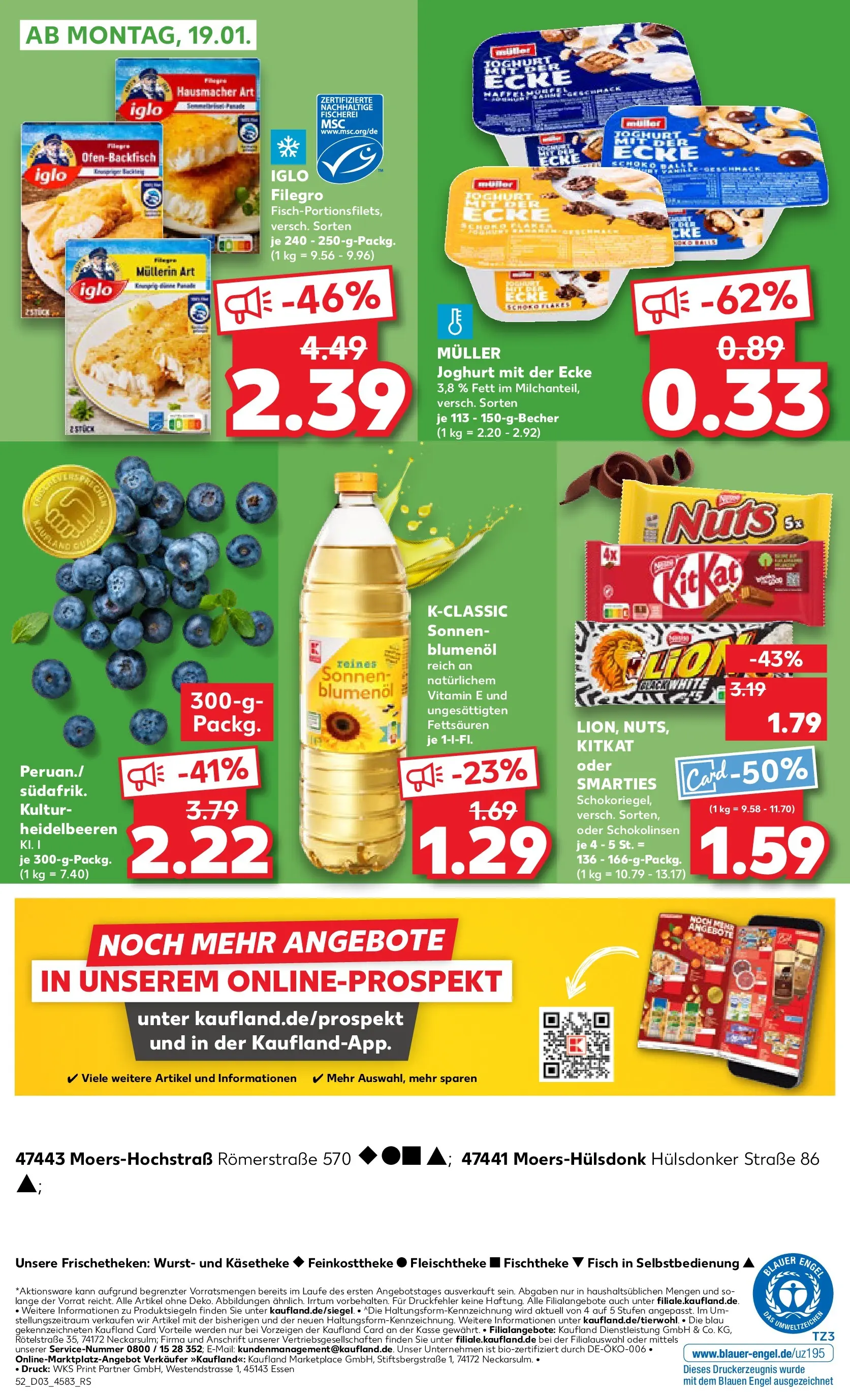 Prospekt Kaufland ab 15.01.2026 » Angebote Online zum Blättern | Seite: 52 | Produkte: Joghurt, Sonnenblumenol, Smarties, Wurst