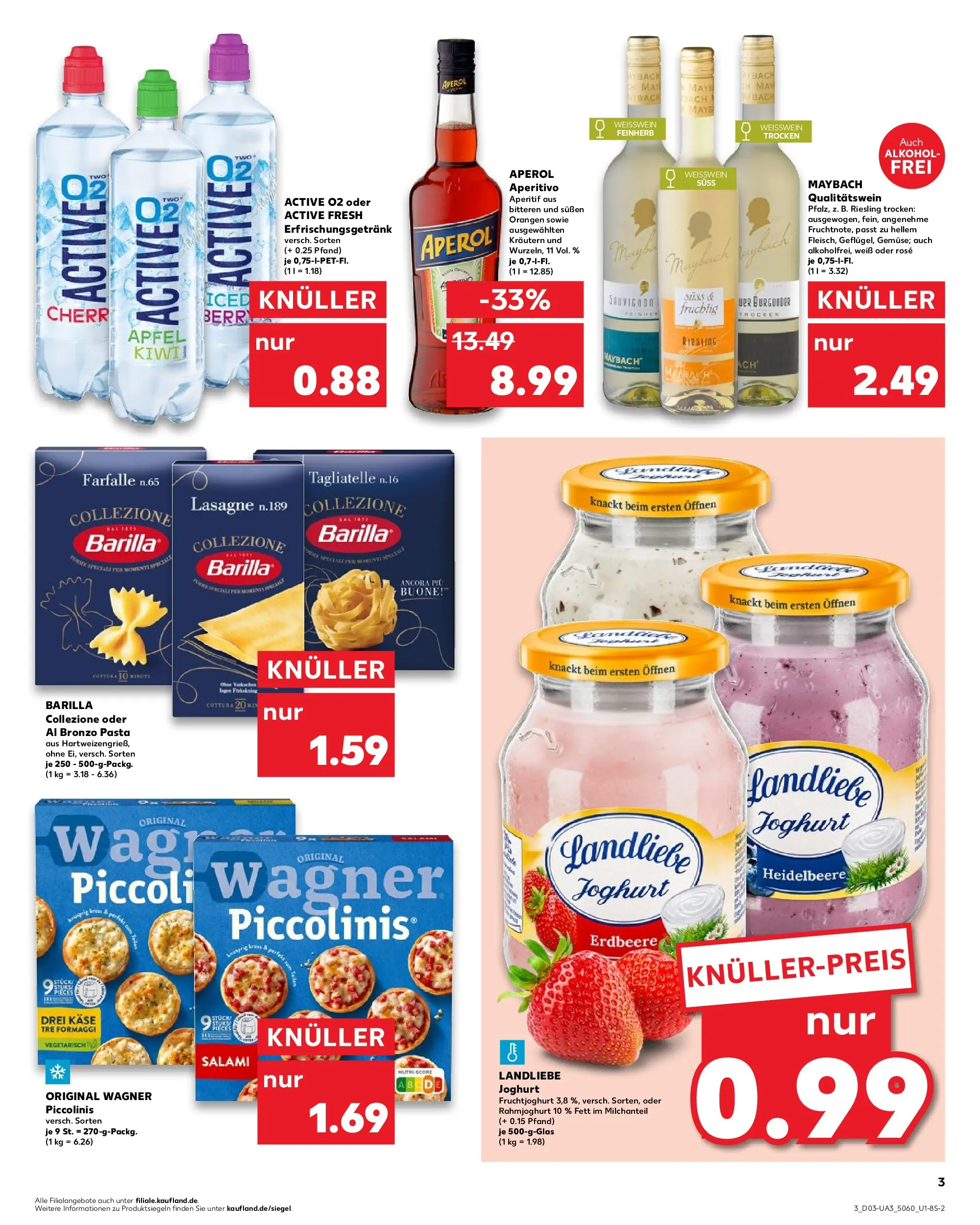 Prospekt Kaufland ab 15.01.2026 » Angebote Online zum Blättern | Seite: 3 | Produkte: Joghurt, Orangen, Landliebe joghurt, Pasta