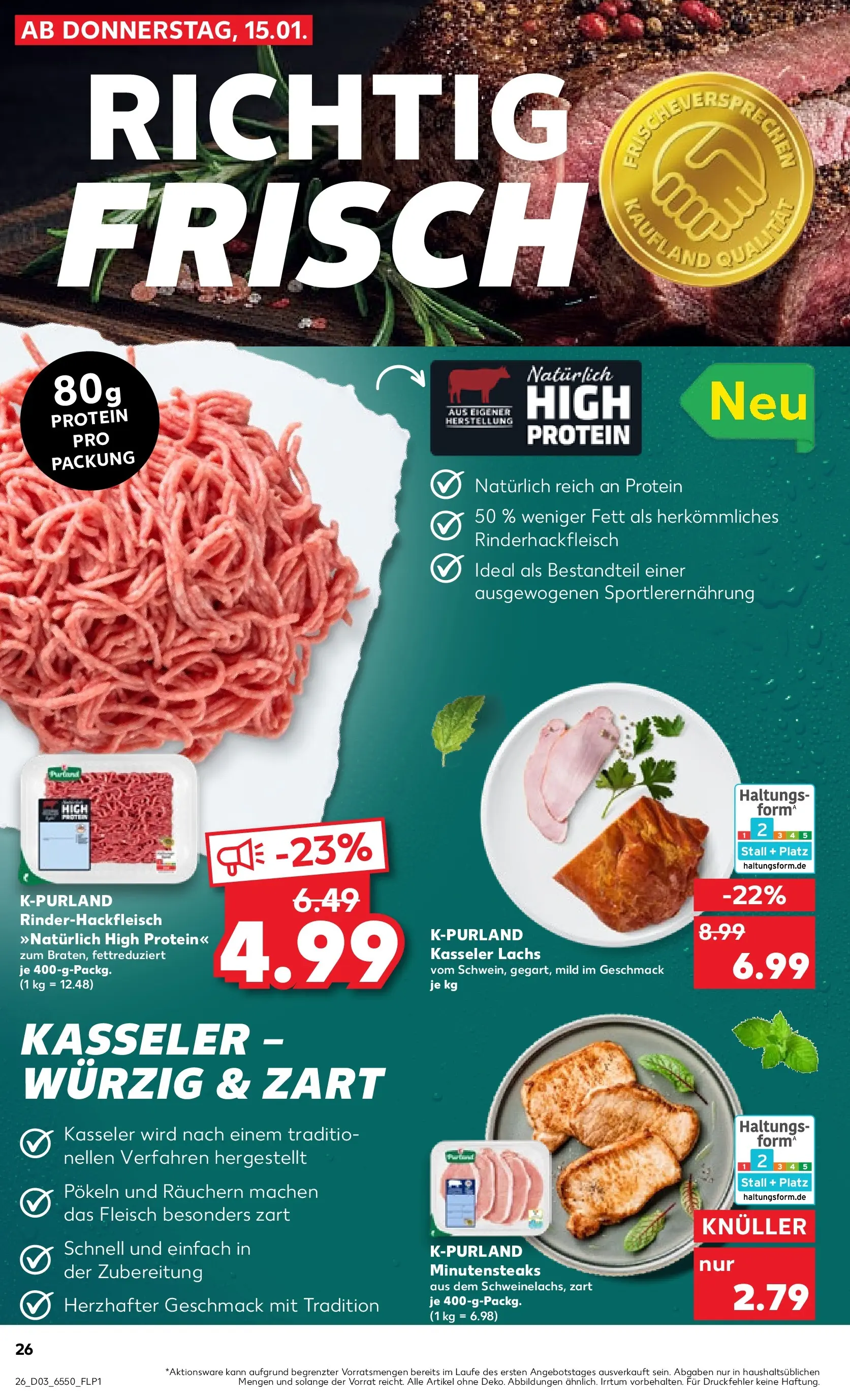 Prospekt Kaufland ab 15.01.2026 » Angebote Online zum Blättern | Seite: 34 | Produkte: Lachs, Fleisch