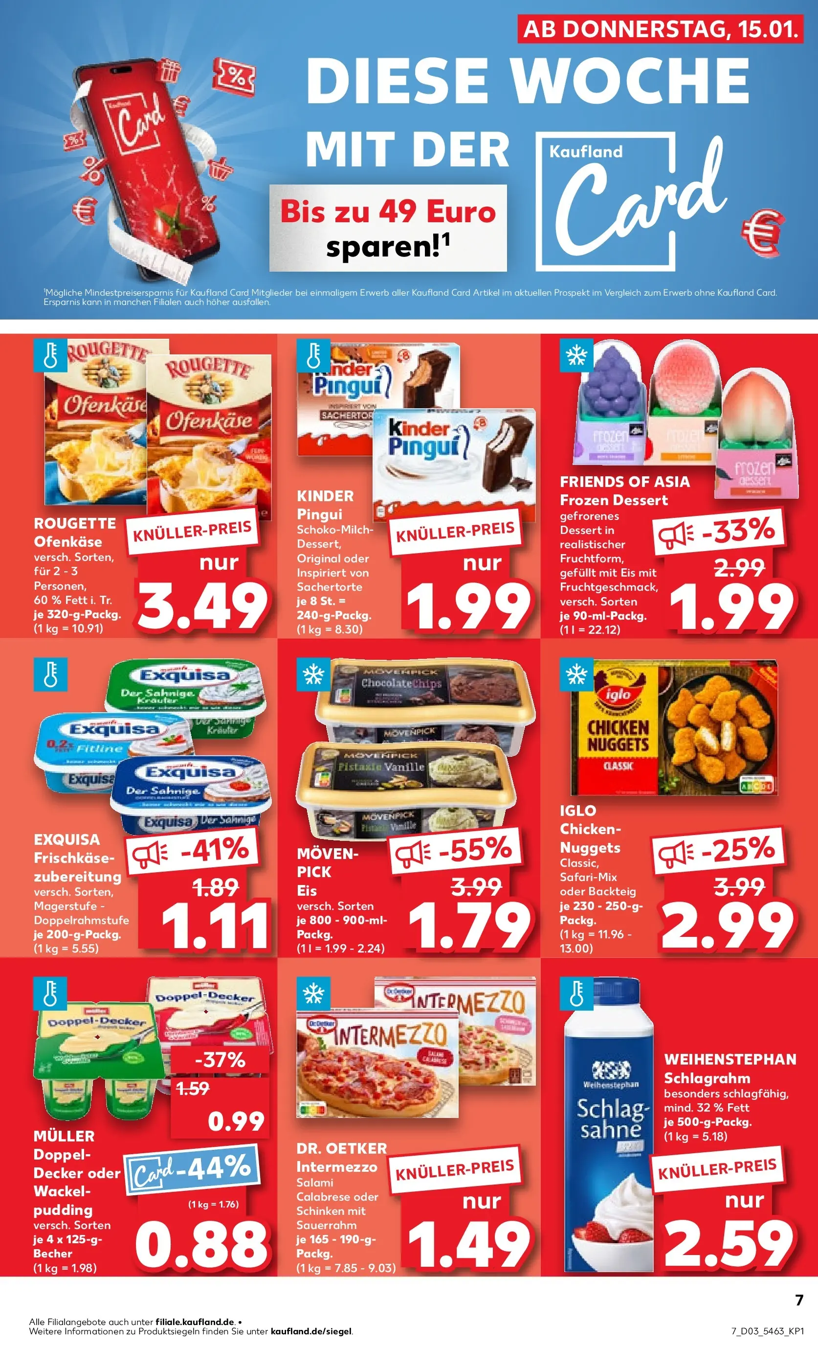 Prospekt Kaufland ab 15.01.2026 » Angebote Online zum Blättern | Seite: 11 | Produkte: Movenpick eis, Sauerrahm, Eis, Frischkase