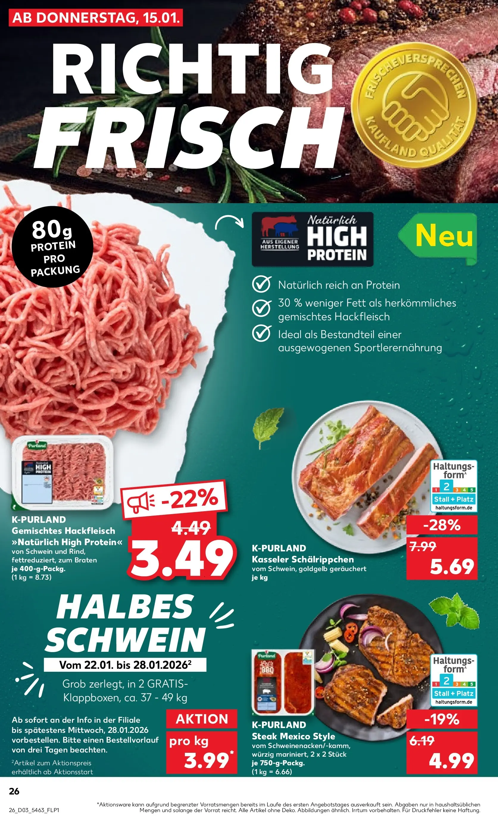 Prospekt Kaufland ab 15.01.2026 » Angebote Online zum Blättern | Seite: 30 | Produkte: Steak, Hackfleisch