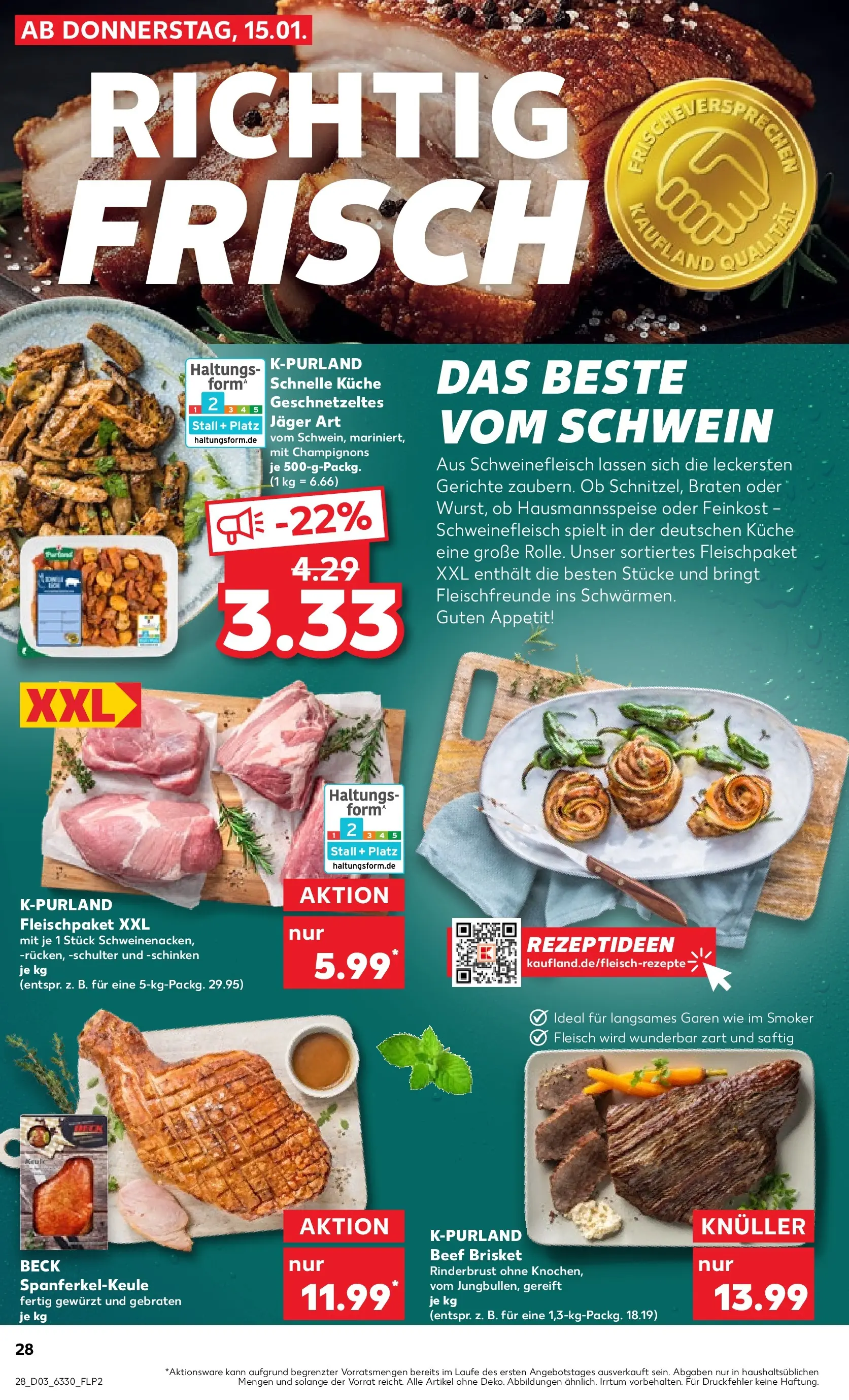 Prospekt Kaufland ab 15.01.2026 » Angebote Online zum Blättern | Seite: 32 | Produkte: Küche, Schinken, Schweinefleisch, Fleisch