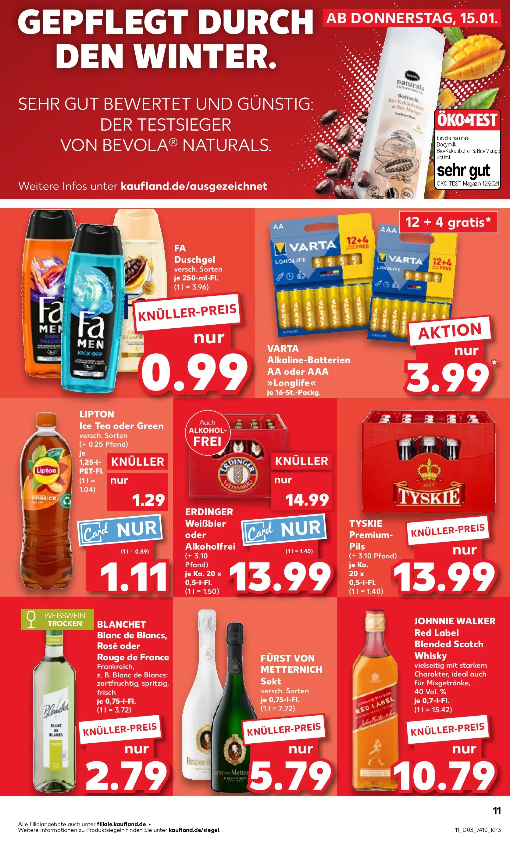 Prospekt Kaufland ab 15.01.2026 » Angebote Online zum Blättern | Seite: 11 | Produkte: Weißwein, Sekt, Weißwein trocken, Rouge
