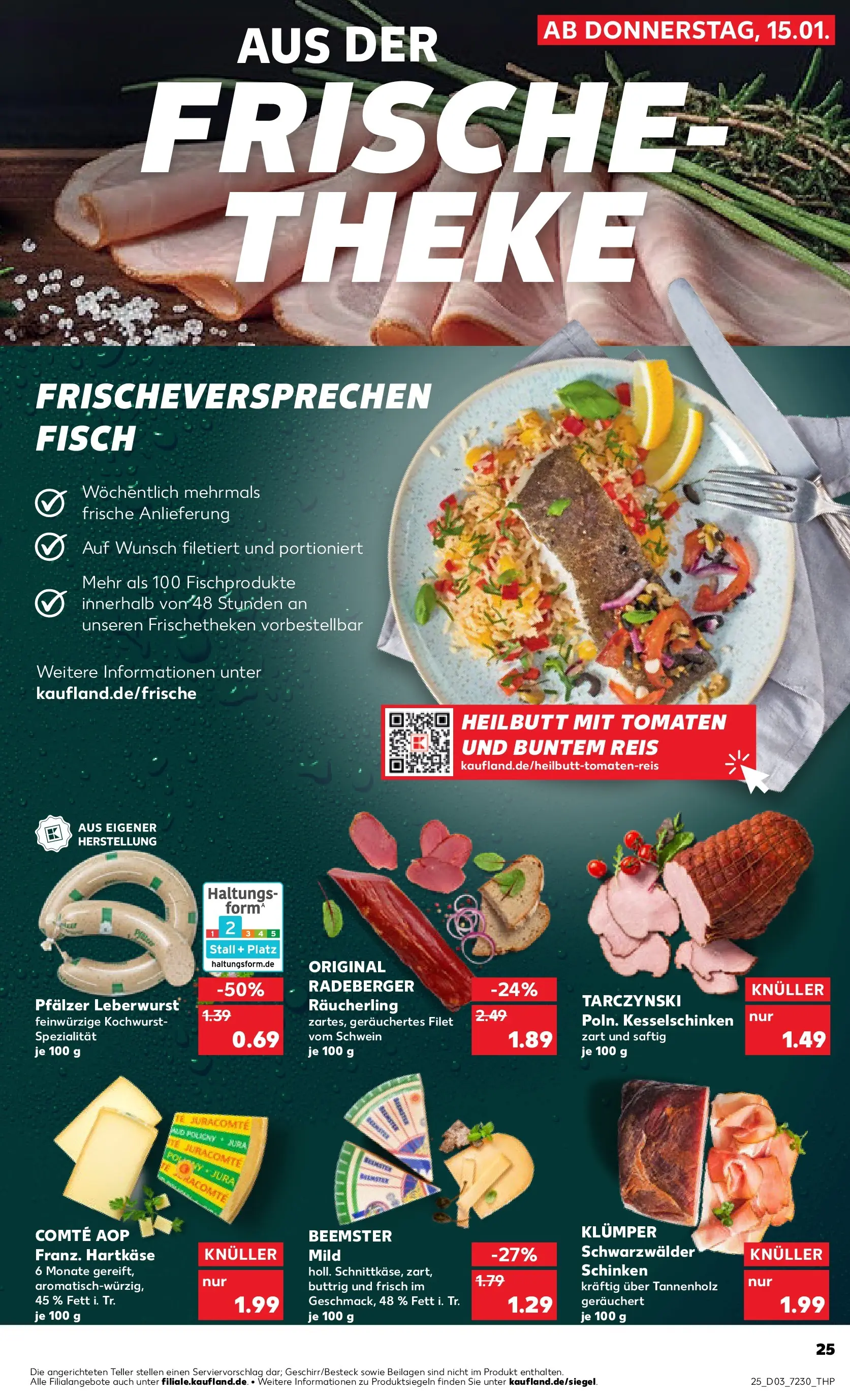 Prospekt Kaufland ab 15.01.2026 » Angebote Online zum Blättern | Seite: 25 | Produkte: Jura, Theke, Schinken, Reis