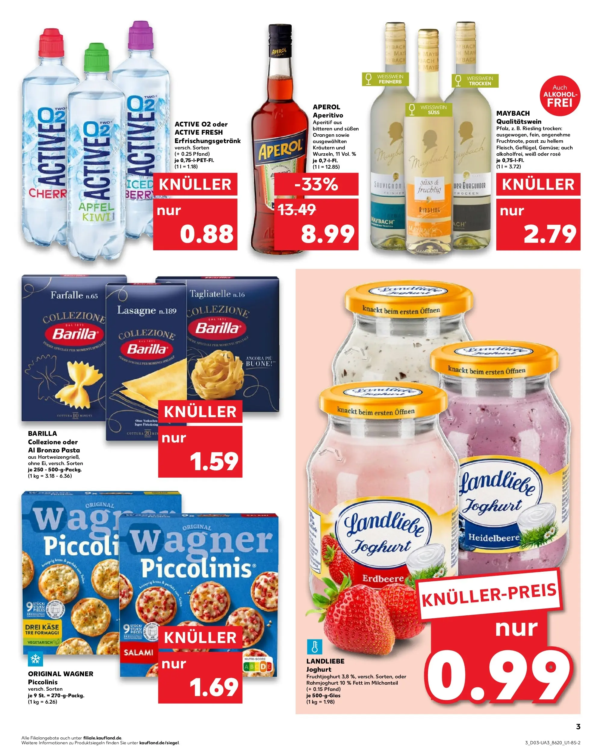 Prospekt Kaufland ab 15.01.2026 » Angebote Online zum Blättern | Seite: 3 | Produkte: Äpfel, Fruchtjoghurt, Pasta, Salami