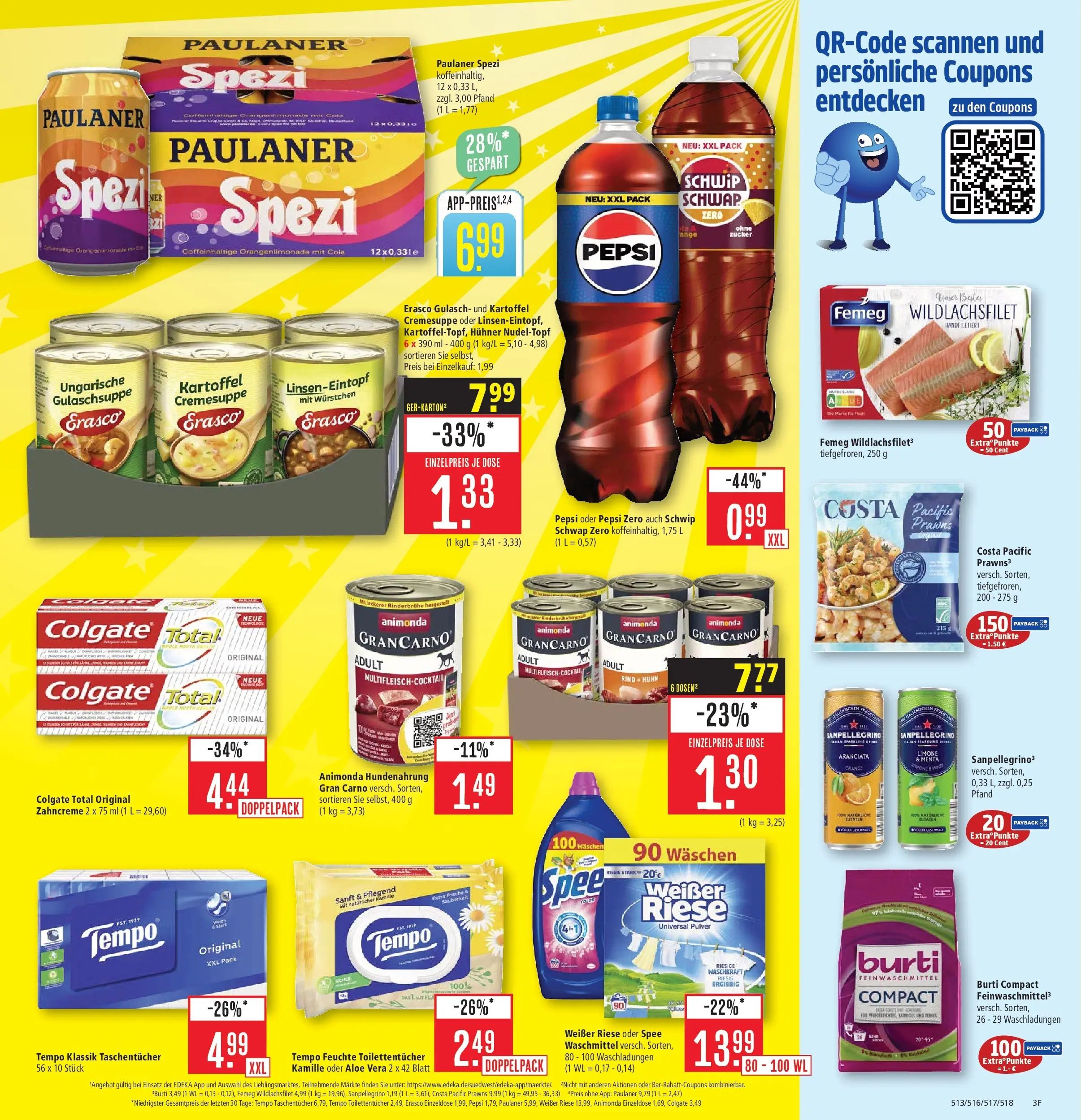 Marktkauf - Marktkauf: Wochenangebote (ab 11.01.2026) » Angebote online | Seite: 3 | Produkte: Paulaner spezi, Spee, Waschmittel, Erasco