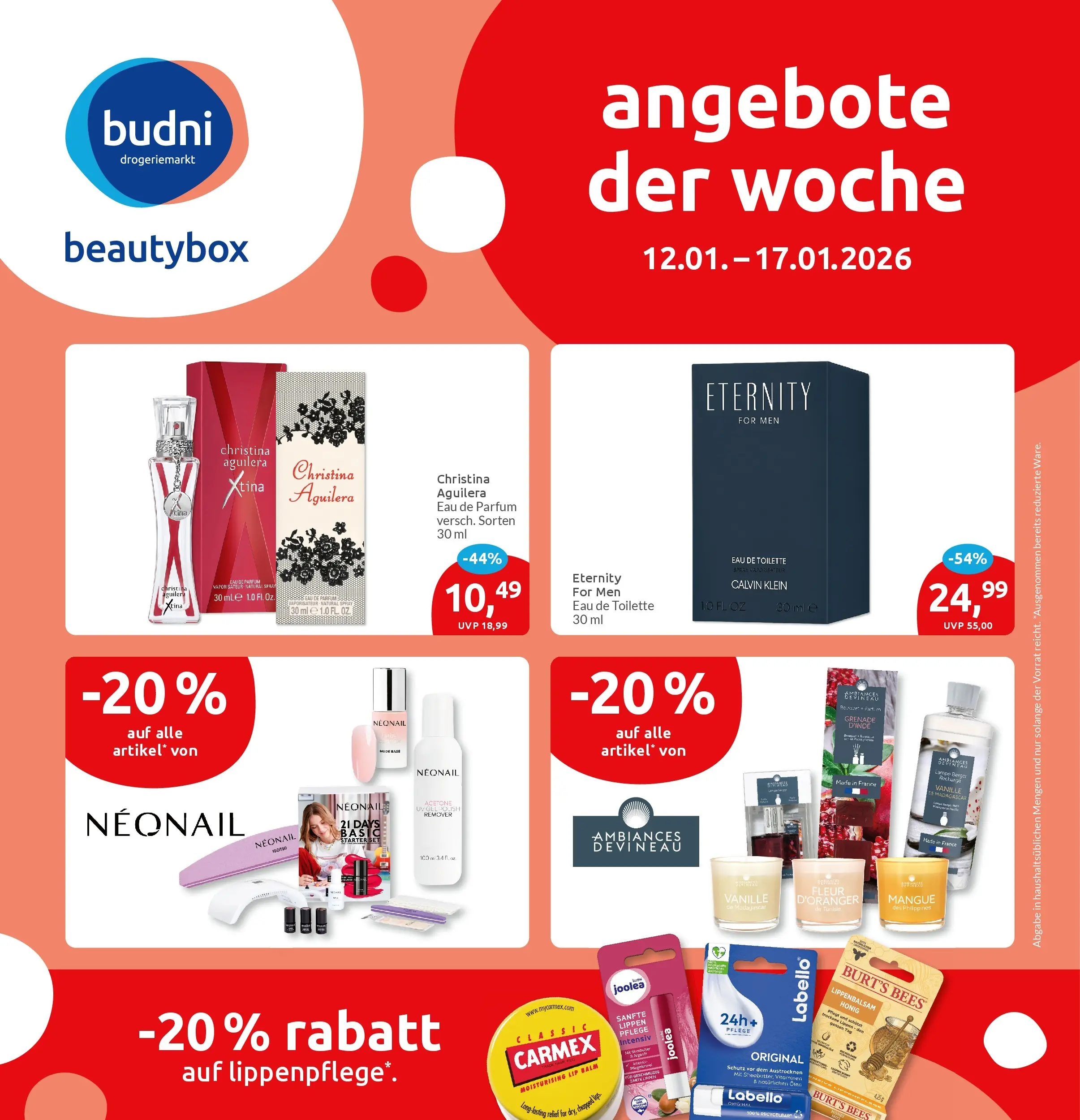 Marktkauf - Marktkauf: Wochenangebote (ab 11.01.2026) » Angebote online | Seite: 40 | Produkte: Toilette, Eau de Toilette, Eau de Parfum, Lip Balm