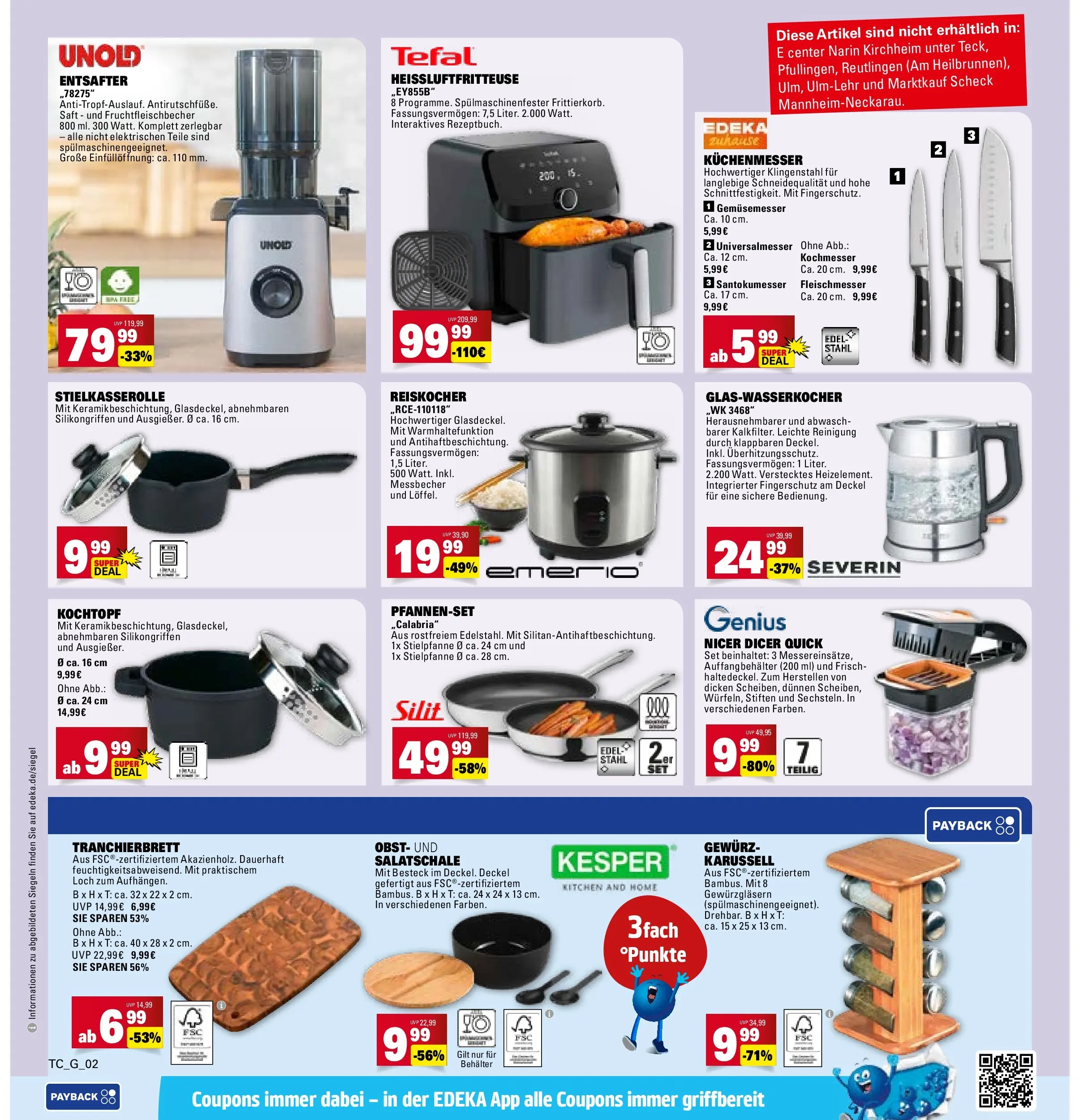 Marktkauf - Marktkauf: Wochenangebote (ab 11.01.2026) » Angebote online | Seite: 28 | Produkte: Entsafter, Obst, Saft, Heißluftfritteuse