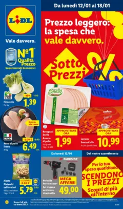 Anteprima del volantino Lidl Roma catalogo valido a partire dal 12.01.2026