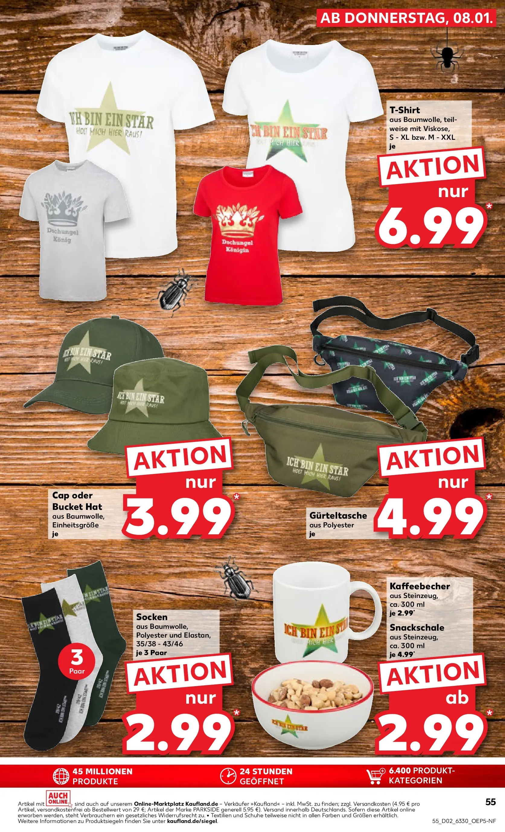 Prospekt Kaufland ab 11.01.2026 » Angebote Online zum Blättern | Seite: 55 | Produkte: T-Shirt, Socken