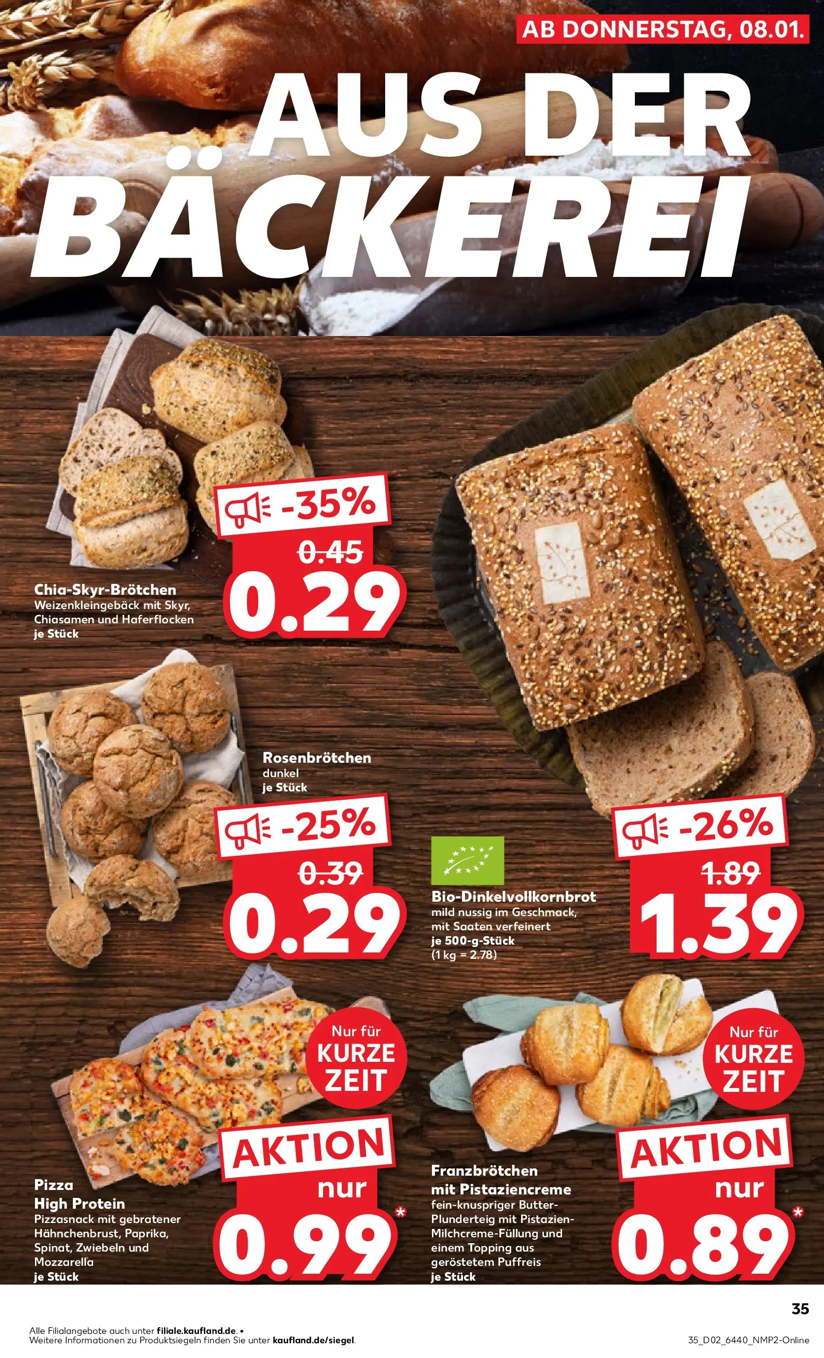 Prospekt Kaufland ab 11.01.2026 » Angebote und Werbung Online | Seite: 37 | Produkte: Bäckerei, Pistazien, Zwiebeln, Pizza Prospekt Kaufland ab 11.01.2026 » Angebote Online zum Blättern | Seite: 37 | Produkte: Bäckerei, Pistazien, Zwiebeln, Pizza