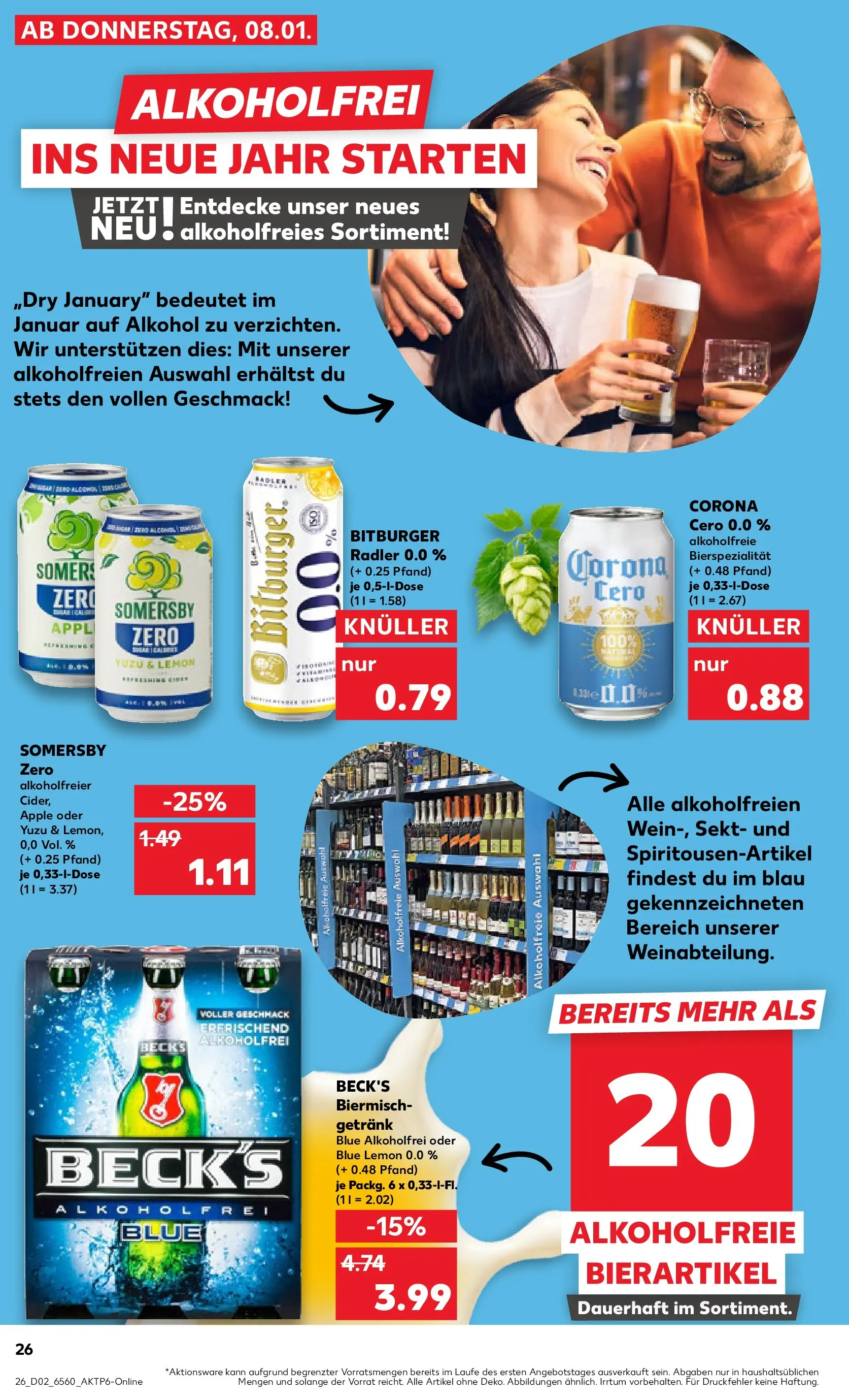 Prospekt Kaufland ab 11.01.2026 » Angebote Online zum Blättern | Seite: 28 | Produkte: Bitburger, Sekt, Apple, Radler