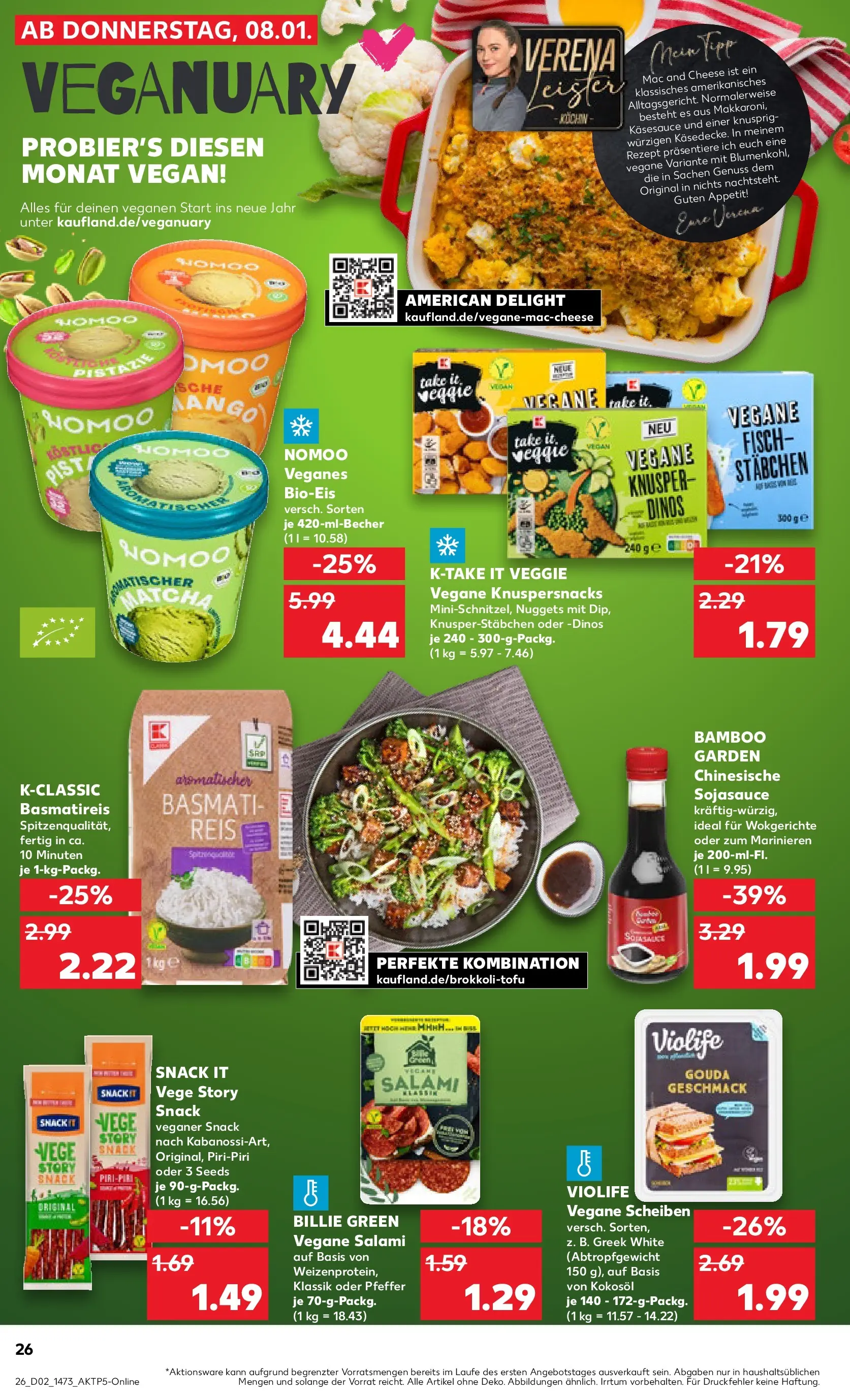 Prospekt Kaufland ab 11.01.2026 » Angebote Online zum Blättern | Seite: 26 | Produkte: Gouda, Fisch, Pfeffer, Salami