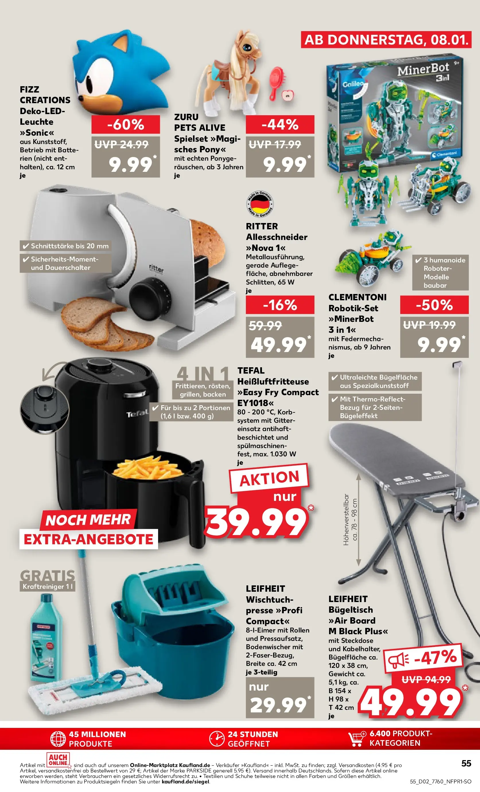Prospekt Kaufland ab 11.01.2026 » Angebote Online zum Blättern | Seite: 55 | Produkte: Roboter, Presse, Batterien, Korb