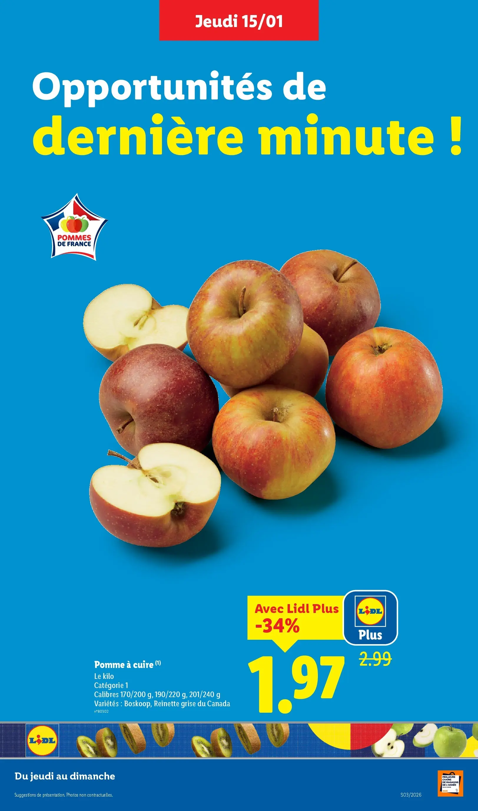 Catalogue LIDL du 14/01/2026 | Promo prospectus en ligne | Page: 5 | Produits: Pomme, Pommes