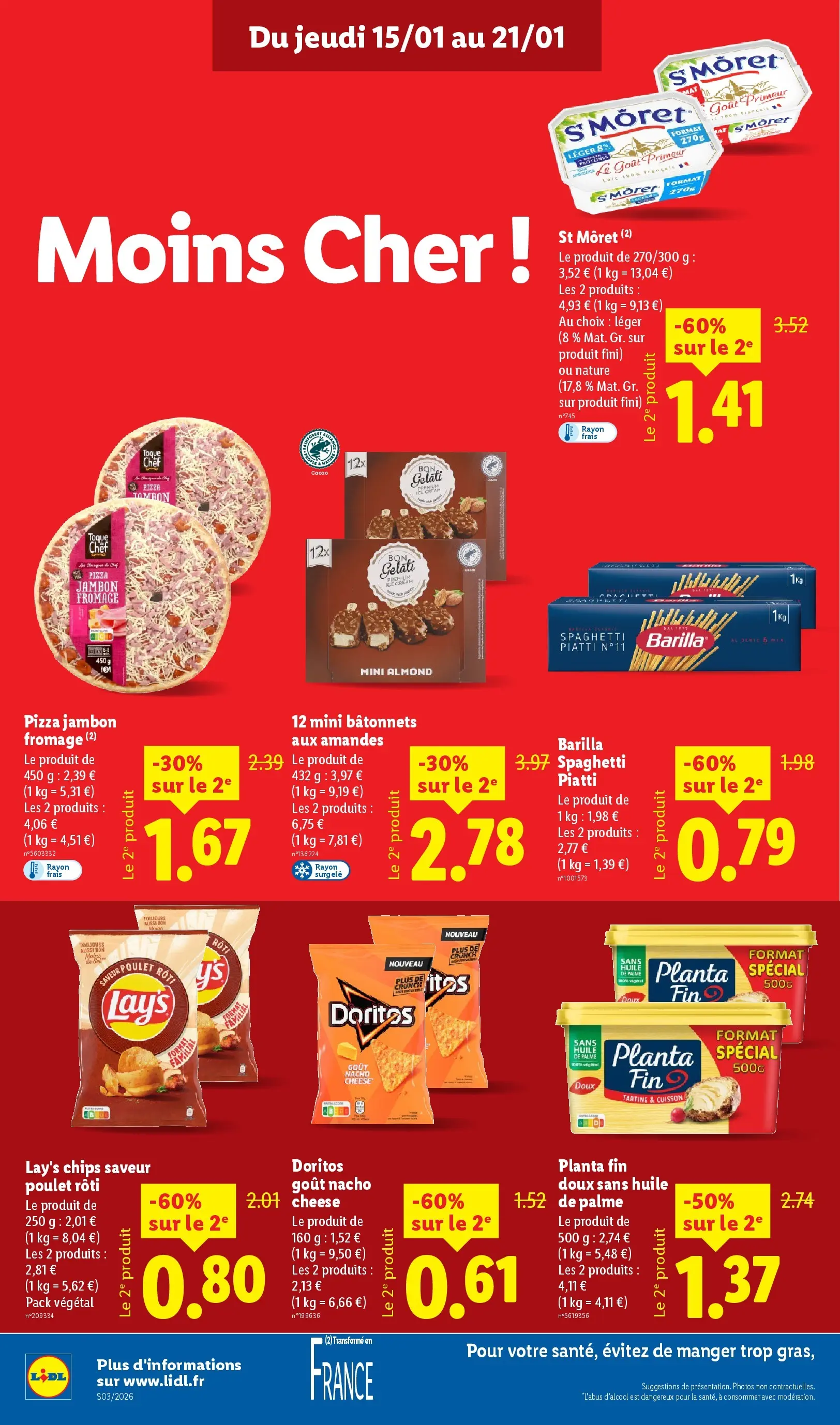 Catalogue LIDL du 14/01/2026 | Promo prospectus en ligne | Page: 14 | Produits: Nachos, Huile, Pizza, Chips