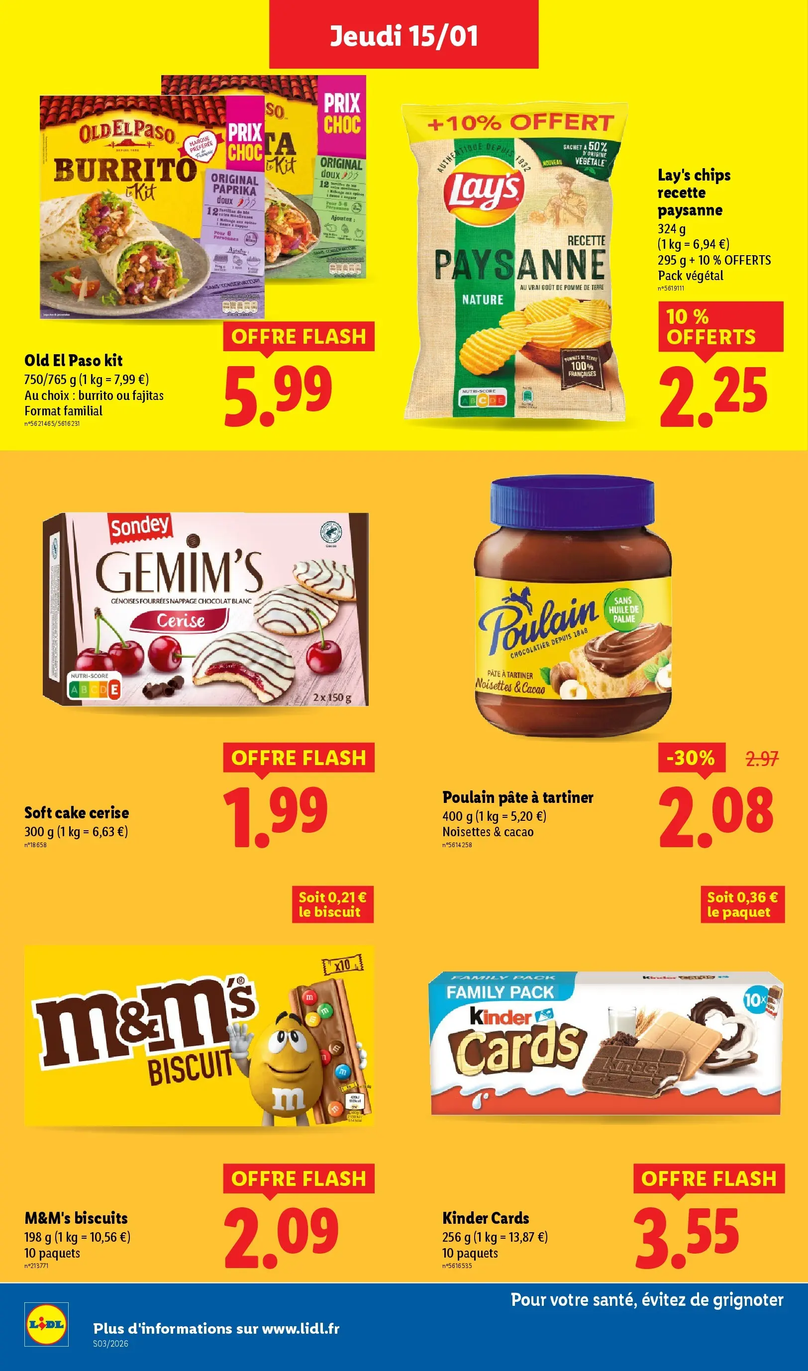 Catalogue LIDL du 14/01/2026 | Promo prospectus en ligne | Page: 18 | Produits: Paprika, Huile, Biscuits, Pommes de terre