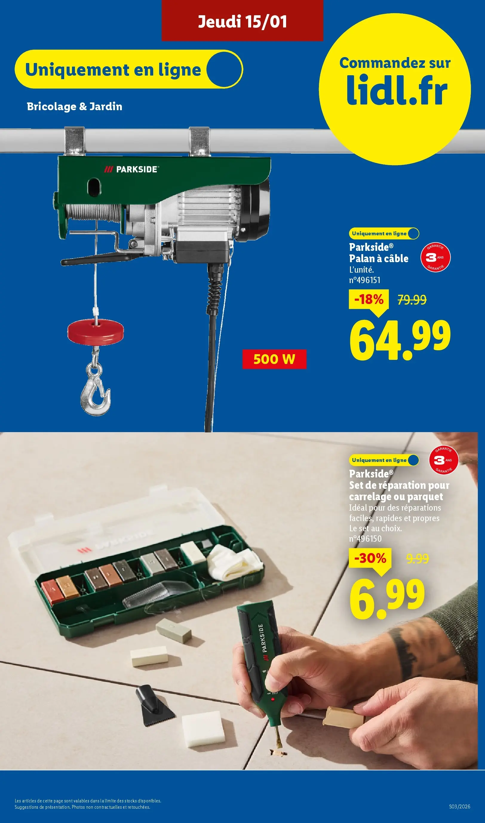 Catalogue LIDL du 14/01/2026 | Promo prospectus en ligne | Page: 49 | Produits: Câble, Parquet