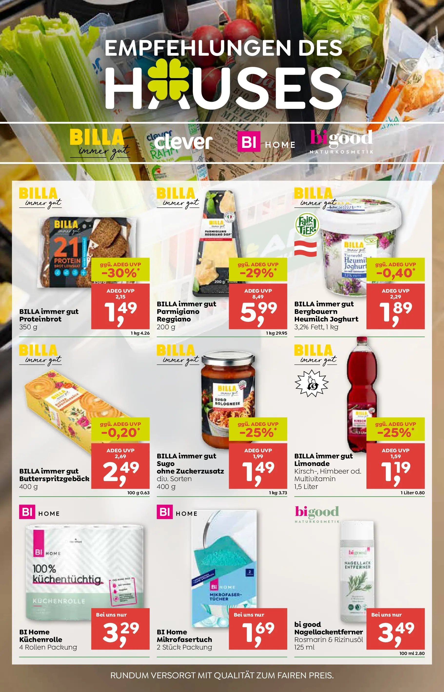 ADEG Weissenbach, Hausmening von 15.01.2026 - Aktuelle Angebote | Seite: 14 | Produkte: Joghurt, Brot, Papier blanc