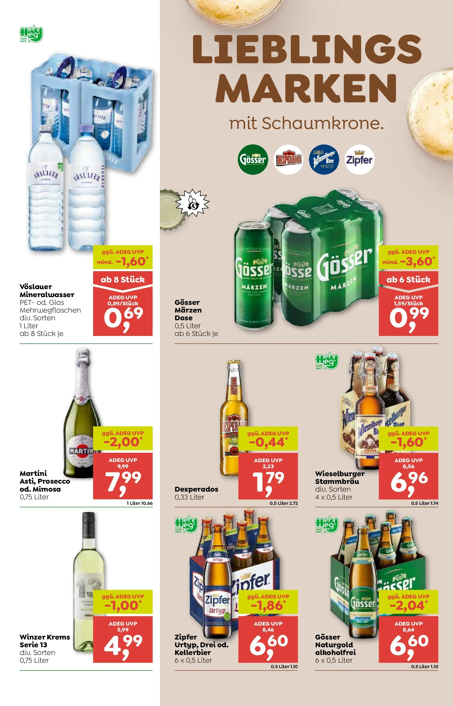 ADEG Weissenbach, Hausmening von 15.01.2026 - Aktuelle Angebote | Seite: 13 | Produkte: Bier