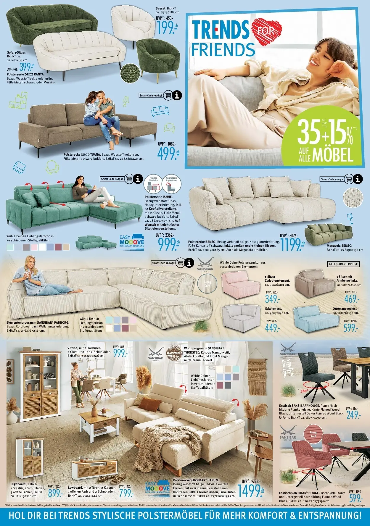 Trends Prospekt 	 (ab 17.01.2026) zum Blättern | Seite: 4 | Produkte: Esstisch, Sofa, Mango