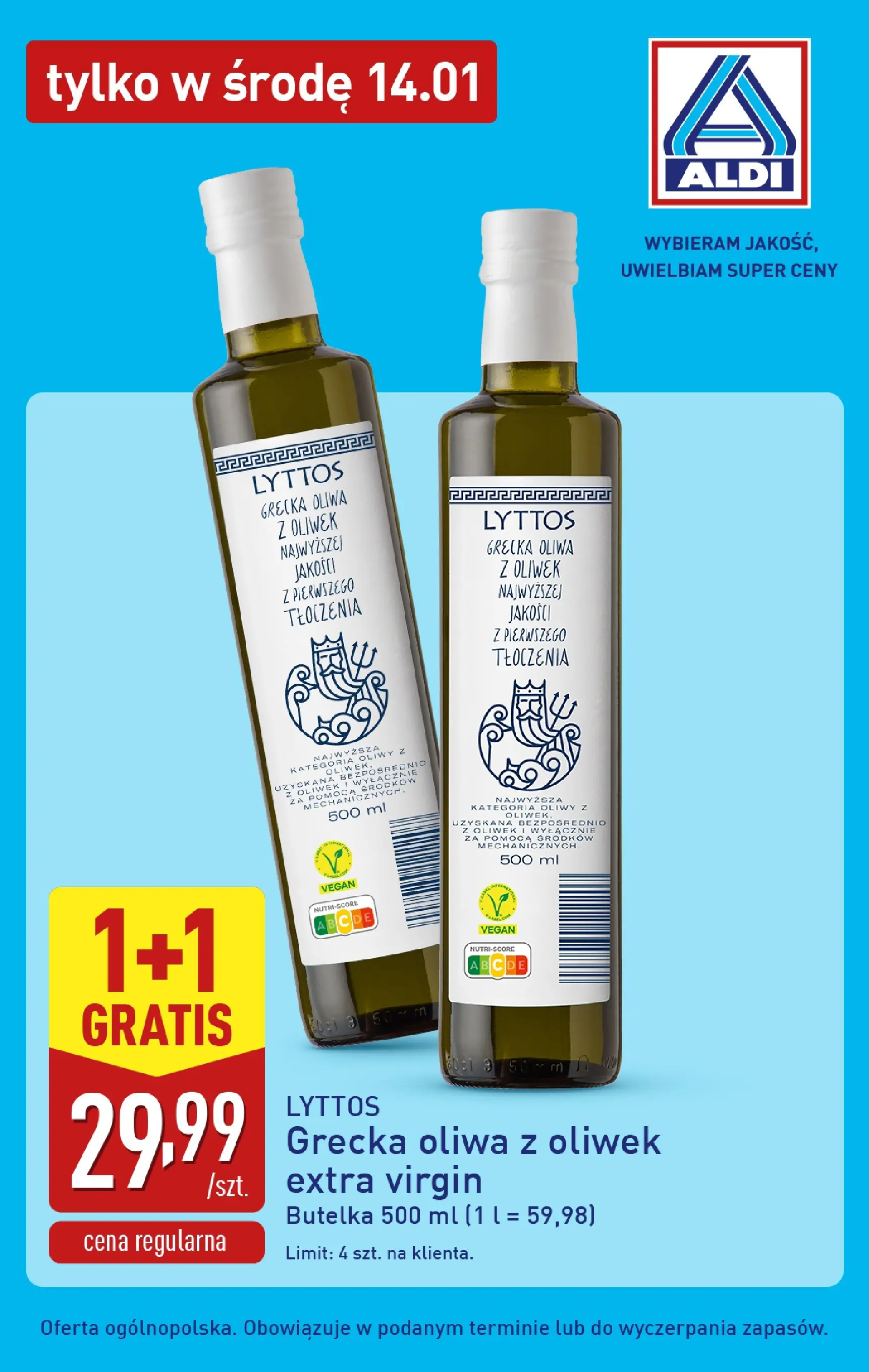 Aldi Gazetka - Tylko w środę od 14.01.2026 - Ulotka PDF, promocje | Strona: 2 | Produkty: Oliwa z oliwek