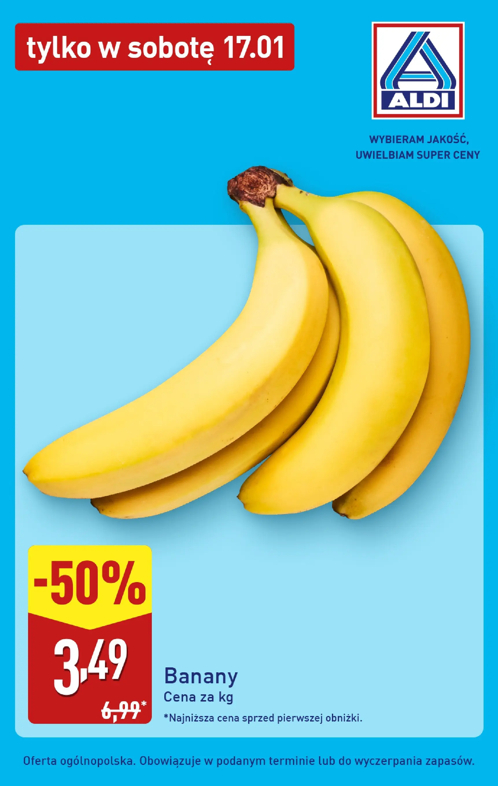 Aldi Gazetka - Tylko w sobotę od 17.01.2026 - Ulotka PDF, promocje | Strona: 2 | Produkty: Banany