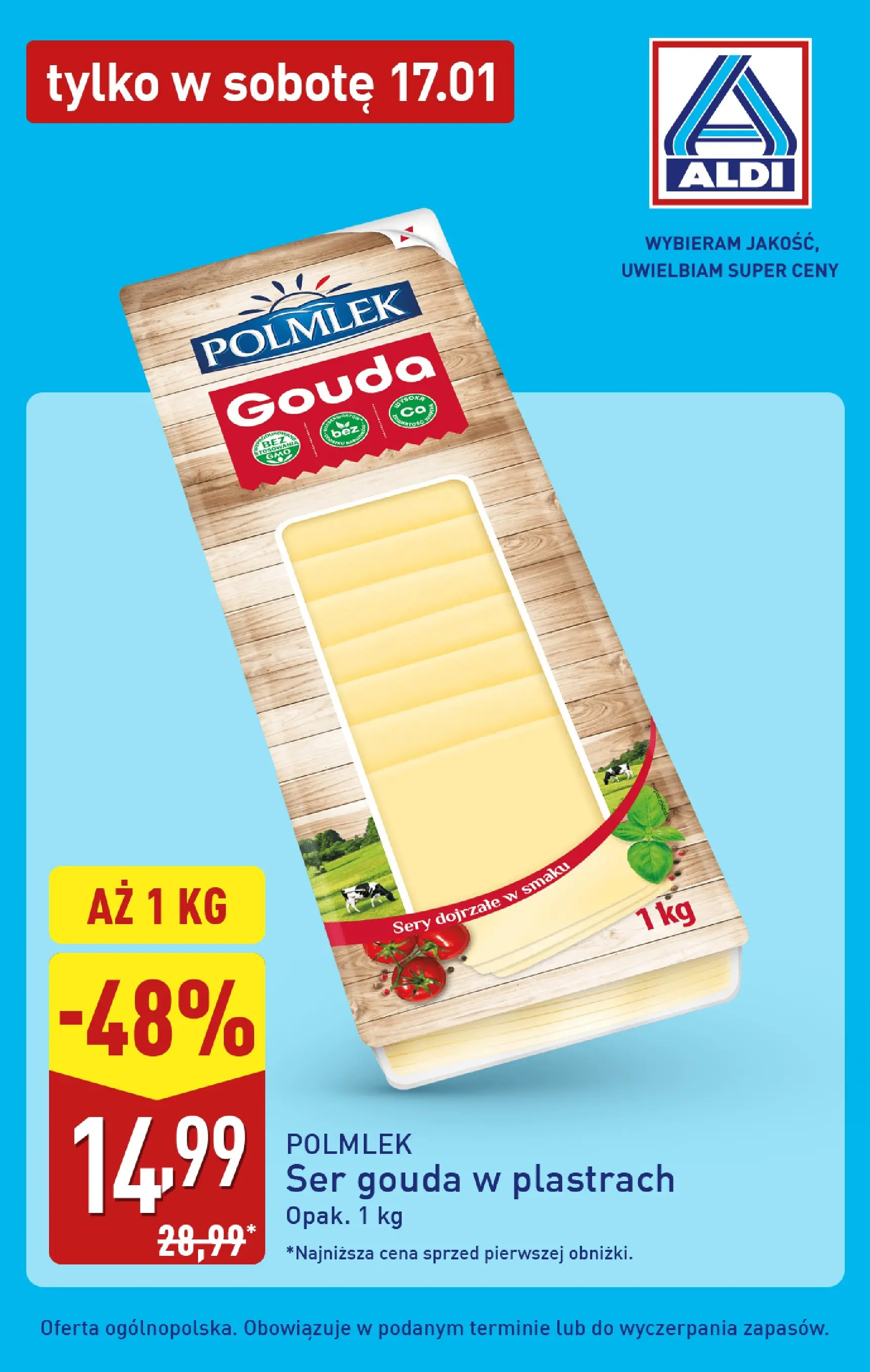 Aldi Gazetka - Tylko w sobotę od 17.01.2026 - Ulotka PDF, promocje | Strona: 5 | Produkty: Sery, Ser, Ser gouda
