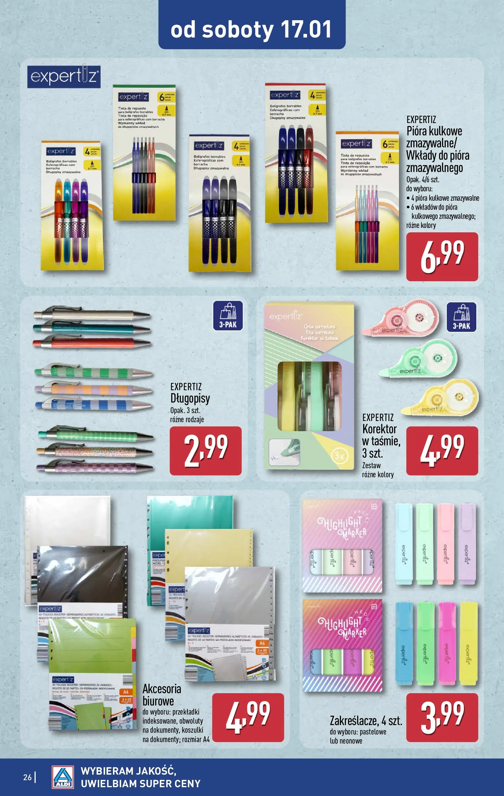 Aldi Gazetka od 12.01.2026 - Ulotka PDF, promocje | Strona: 26 | Produkty: Korektor