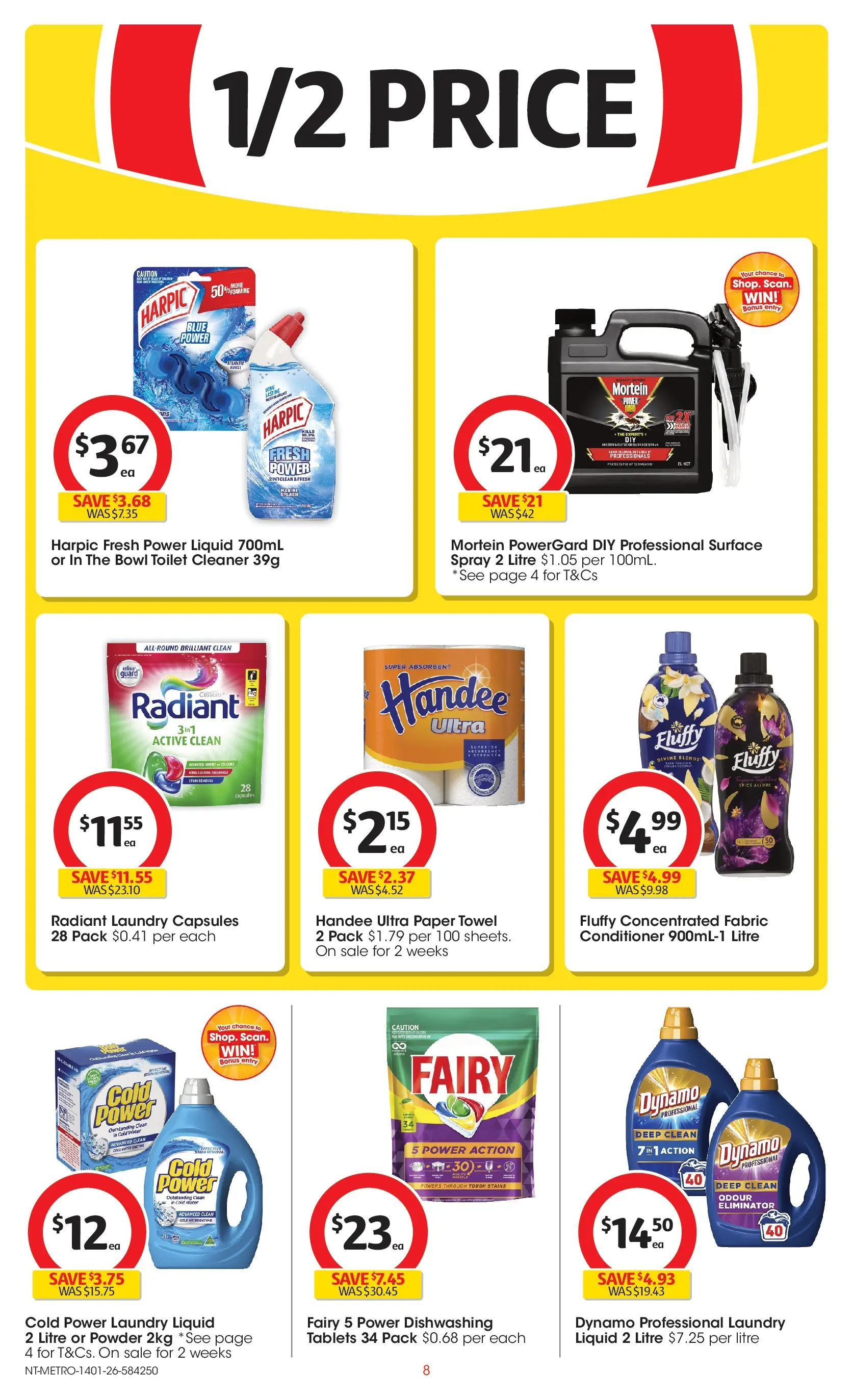 ﻿Coles catalogue valid from 14/01/2026 > Online Australia | Page: 8 | Products: Toilet, Powder, Cleaner, Conditioner