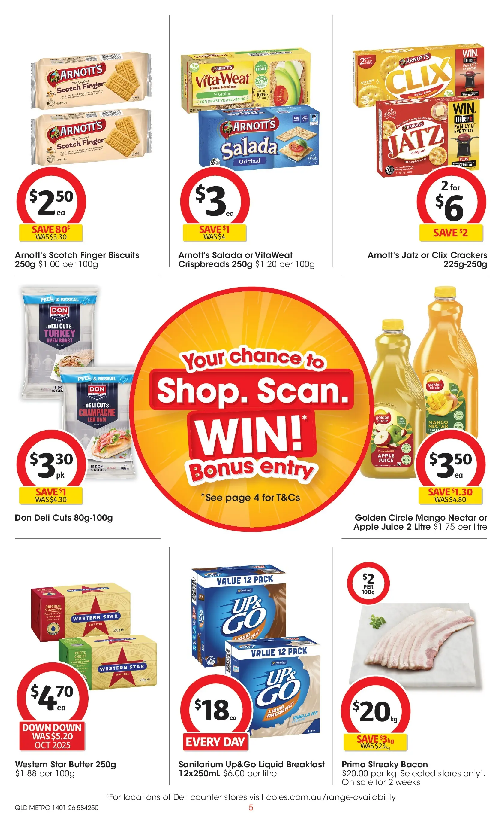 ﻿Coles catalogue valid from 14/01/2026 > Online Australia | Page: 5 | Products: Butter, Peel, Mango, Oven