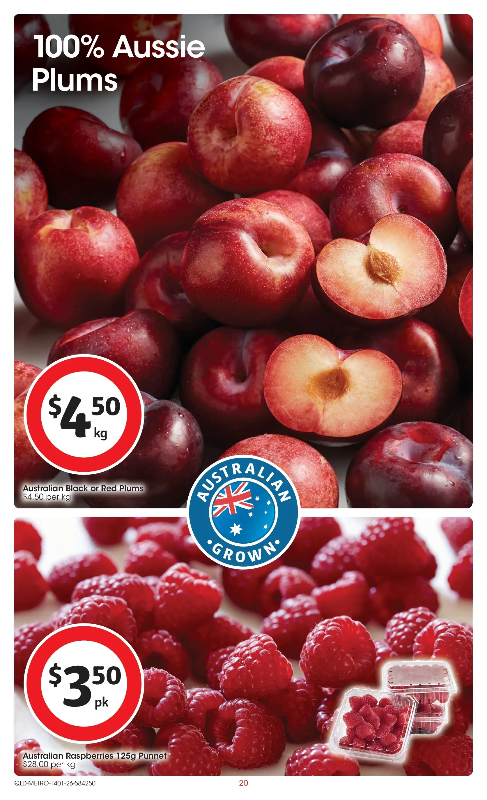 ﻿Coles catalogue valid from 14/01/2026 > Online Australia | Page: 20 | Products: Plums