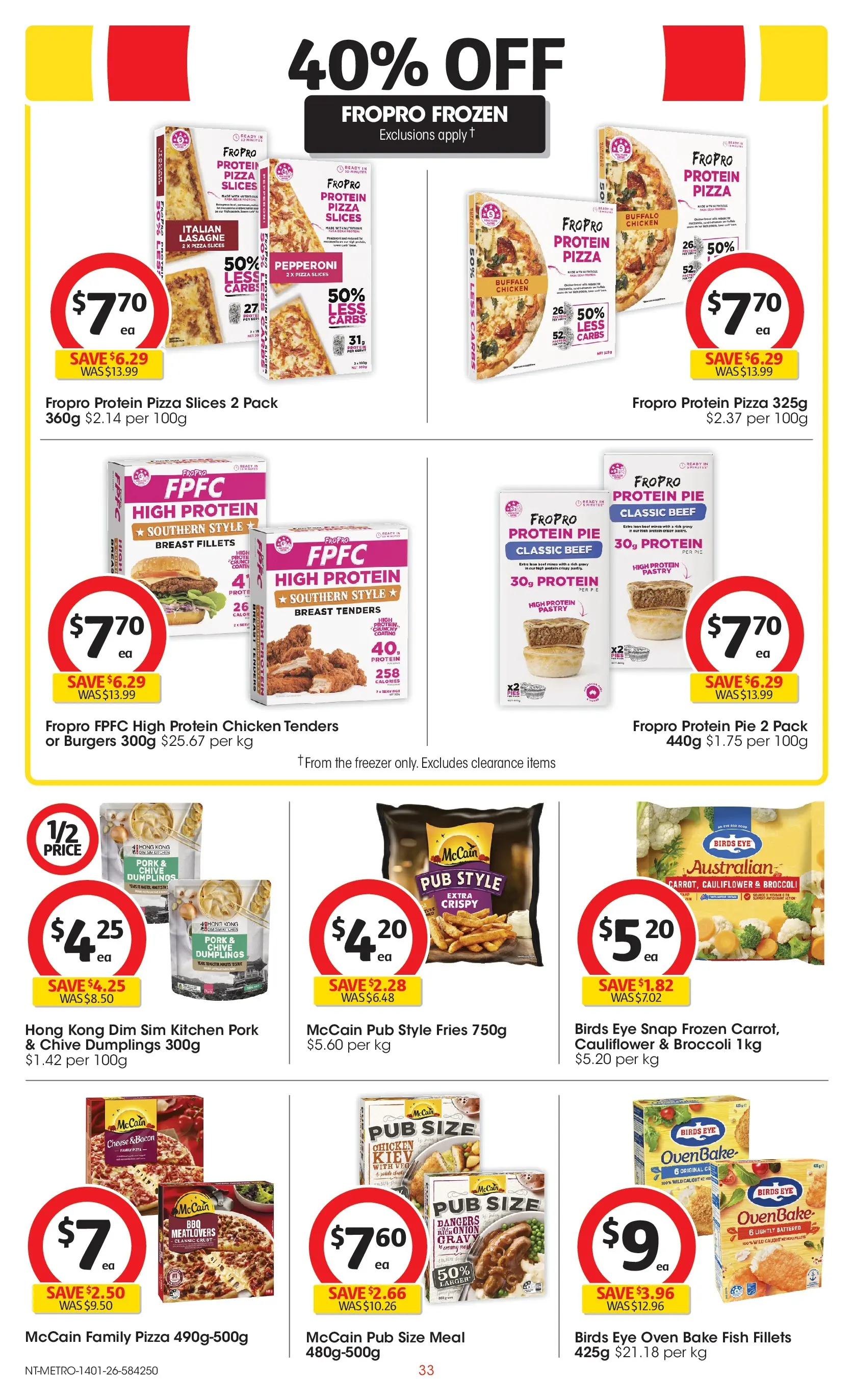 ﻿Coles catalogue valid from 14/01/2026 > Online Australia | Page: 33 | Products: Chicken, Beef, Cauliflower, Oven
