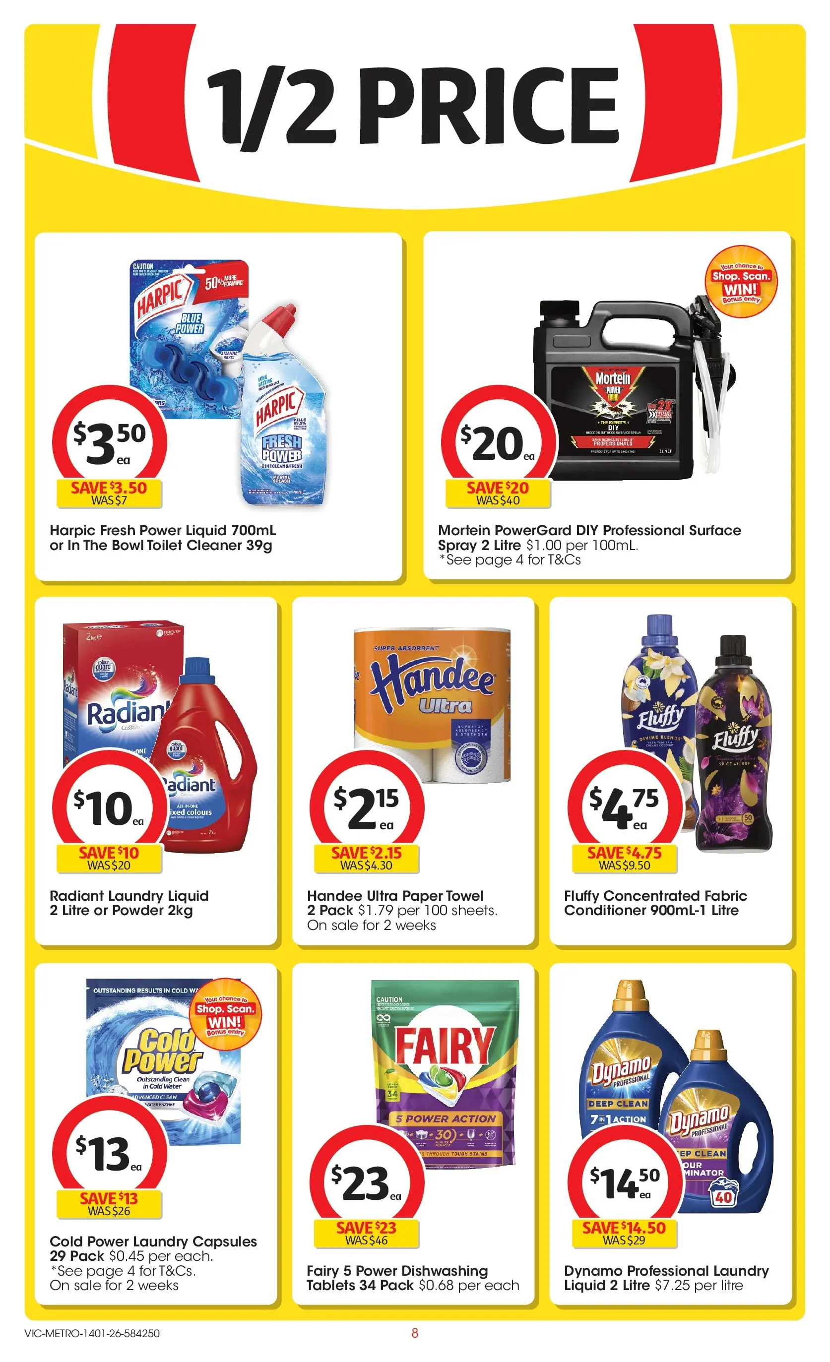 ﻿Coles catalogue valid from 14/01/2026 > Online Australia | Page: 8 | Products: Toilet, Conditioner, Water, Laundry