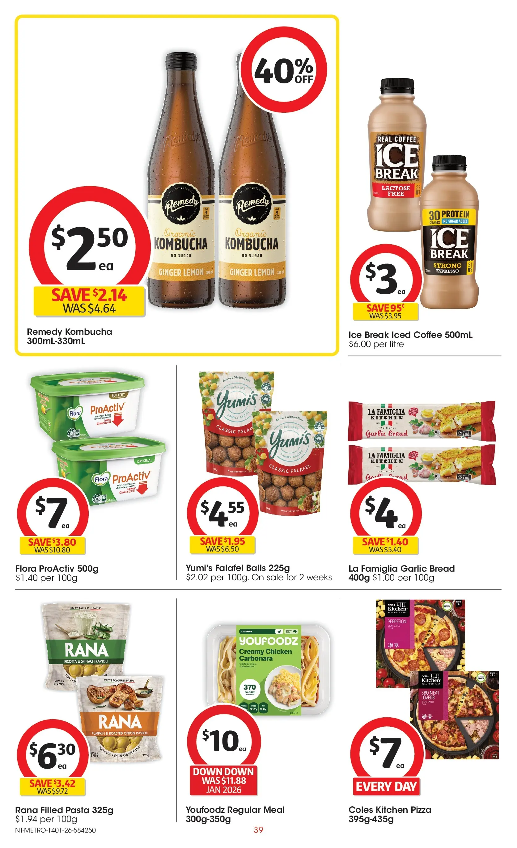 ﻿Coles catalogue valid from 14/01/2026 > Online Australia | Page: 39 | Products: Coffee, Ginger, Chicken, Pasta