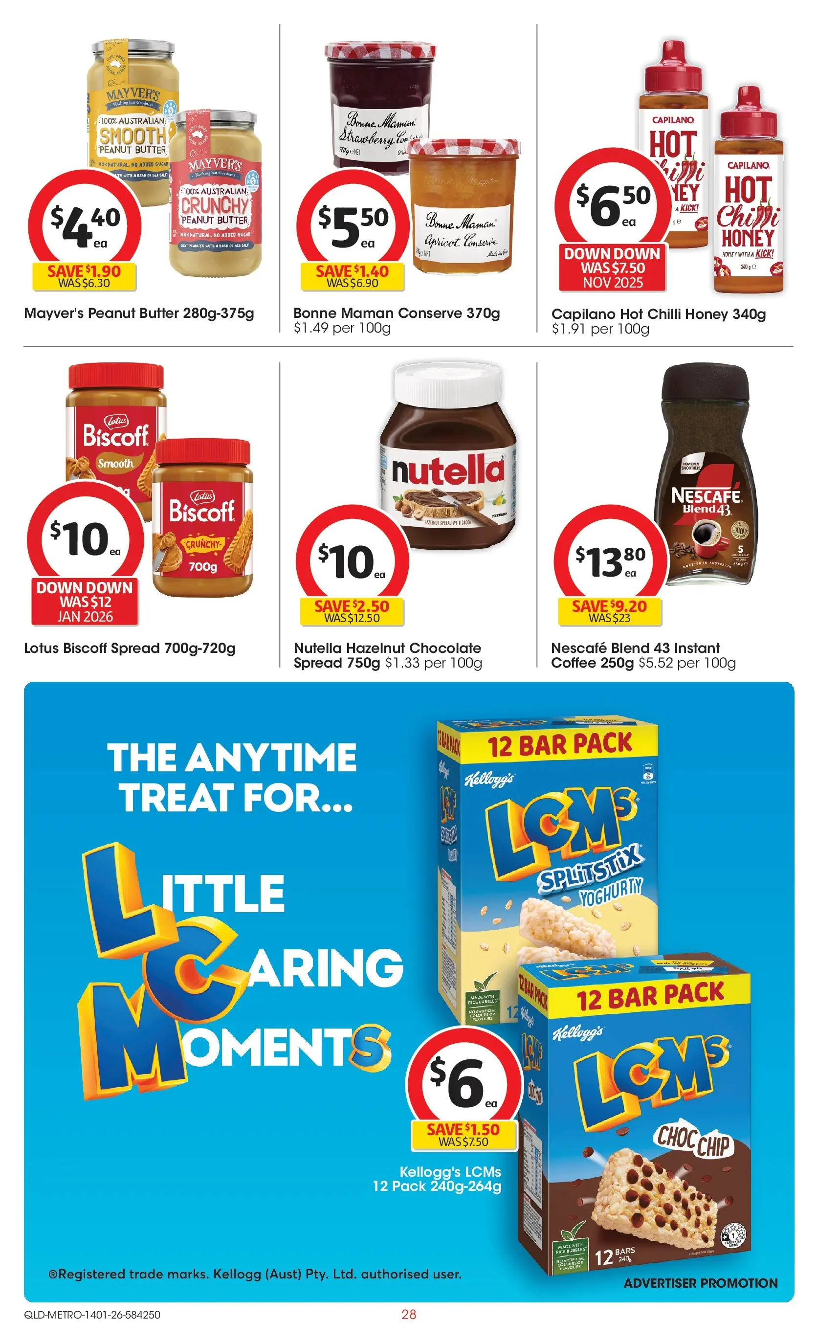 ﻿Coles catalogue valid from 14/01/2026 > Online Australia | Page: 28 | Products: Butter, Coffee, Rice, Sugar